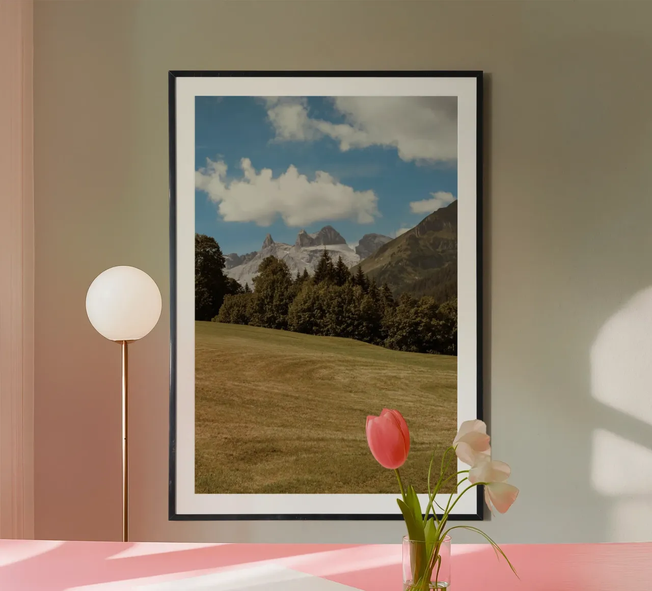 Vista austriaca poster con telaio in legno da Journey of Vanessa