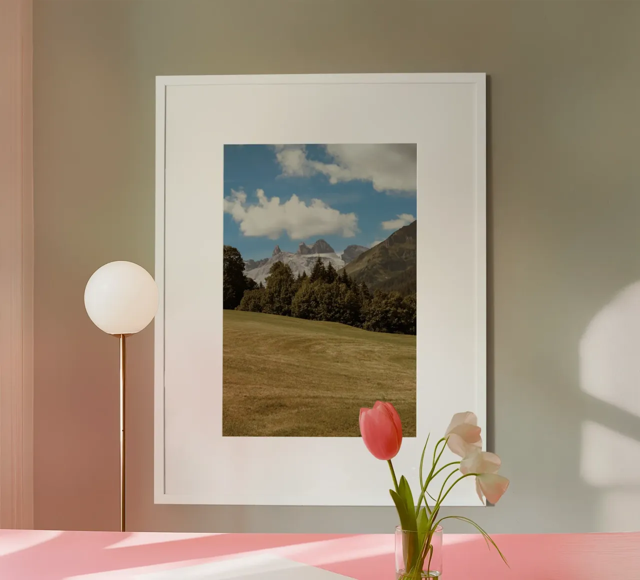 Vista austriaca poster con telaio in legno da Journey of Vanessa