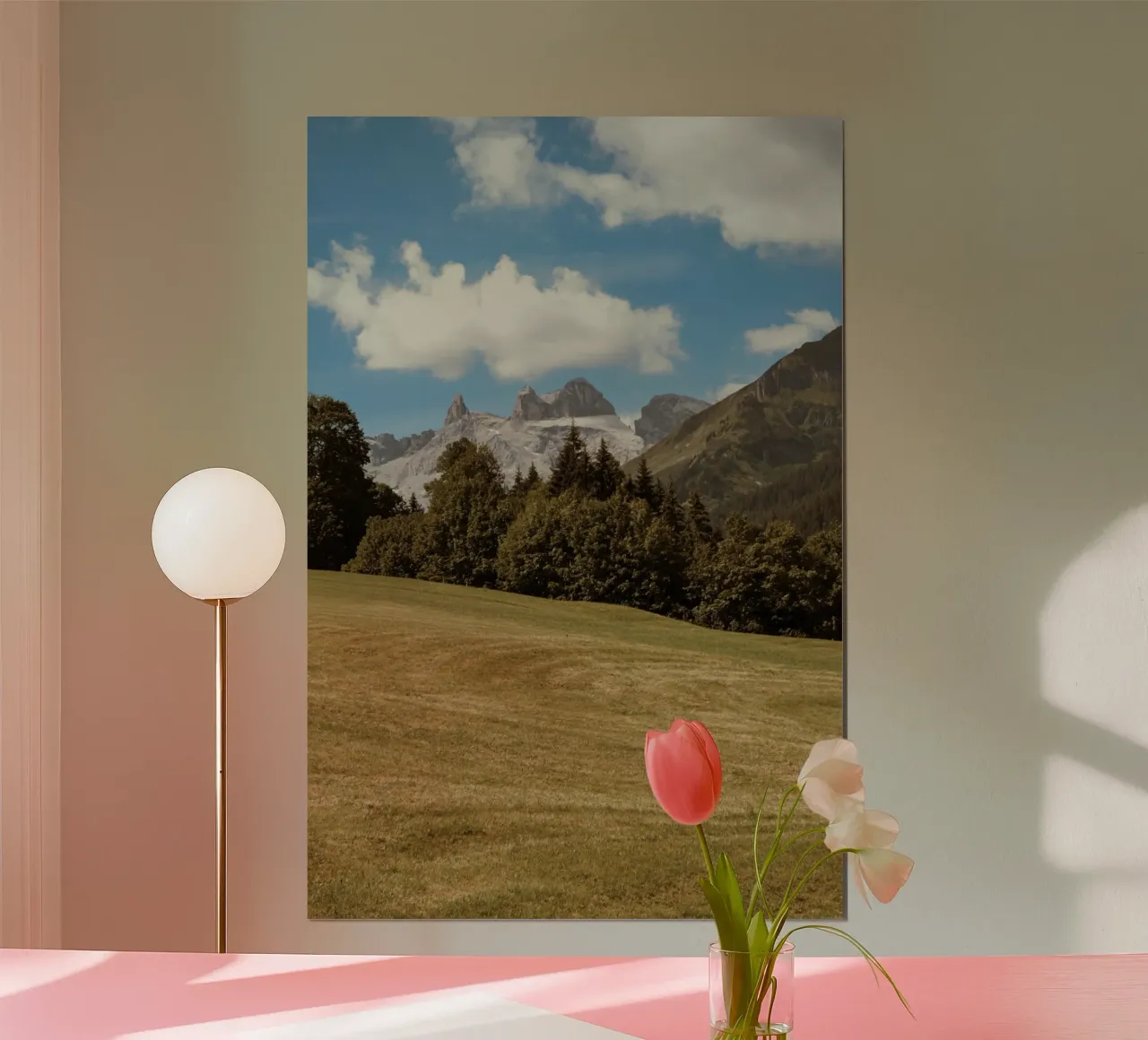 Vista austriaca poster con telaio in legno da Journey of Vanessa