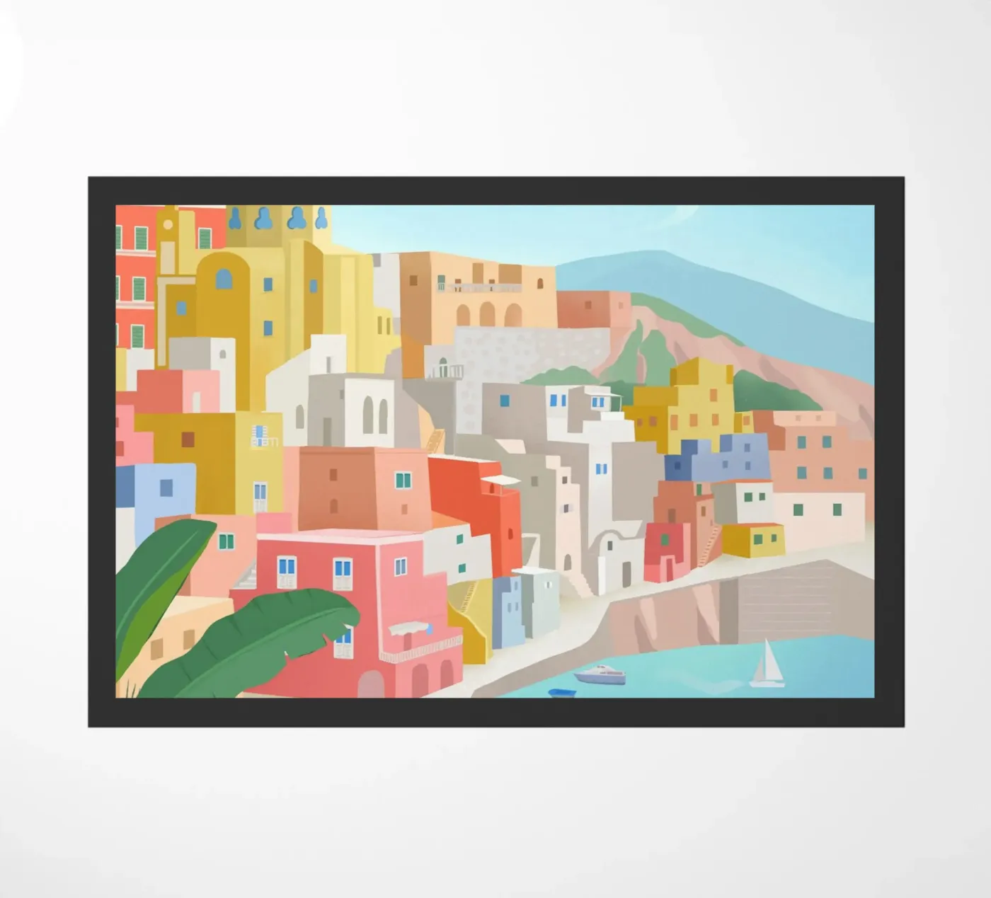 Procida, Italy deurmat van PetrArts