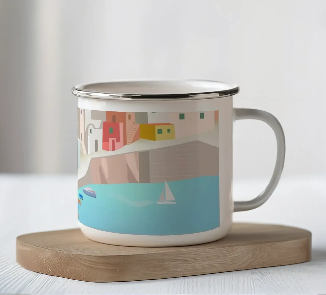 Procida, Italy tazza in smalto da PetrArts