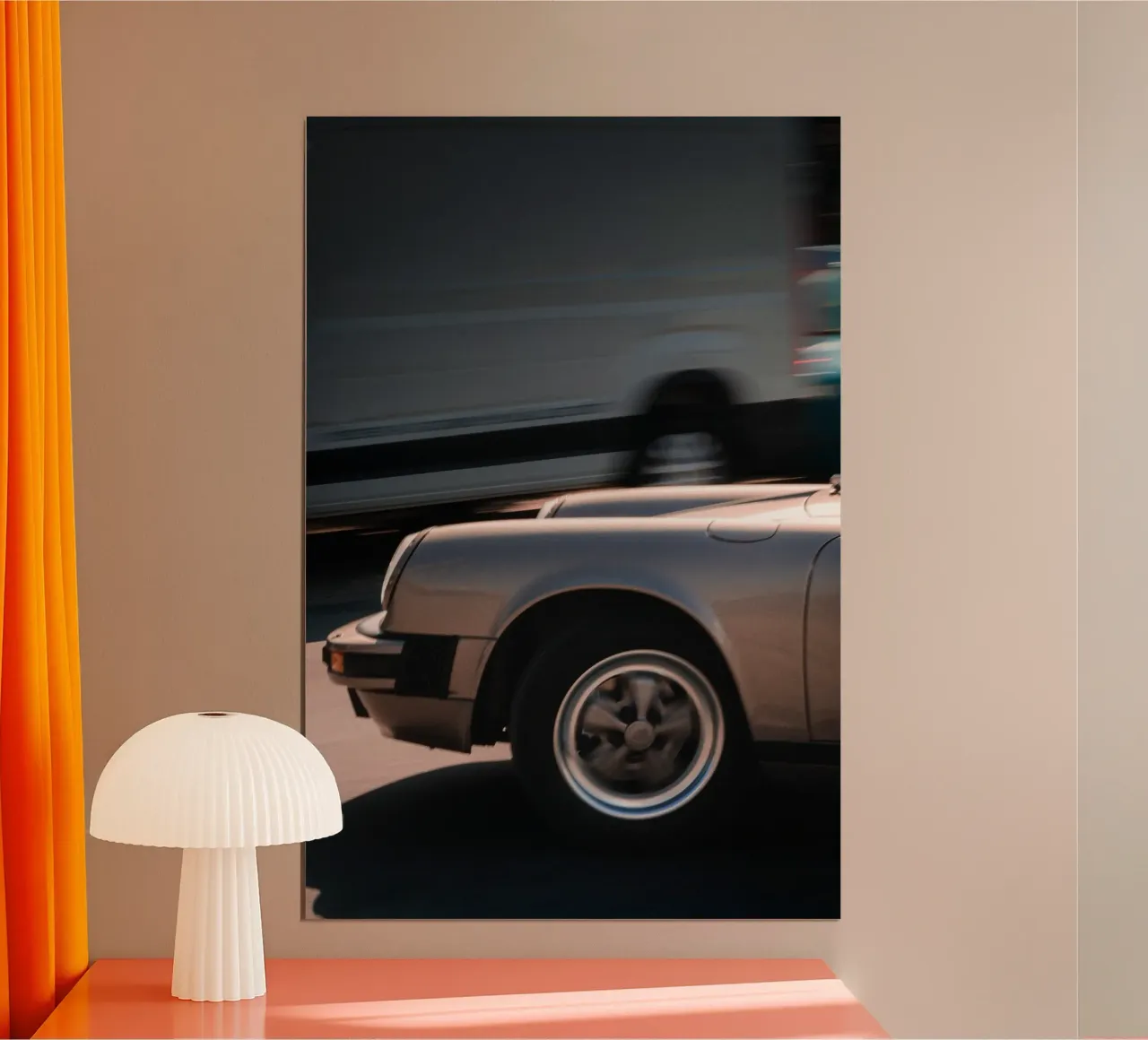 Porsche d'epoca poster con telaio in plastica da Journey of Vanessa