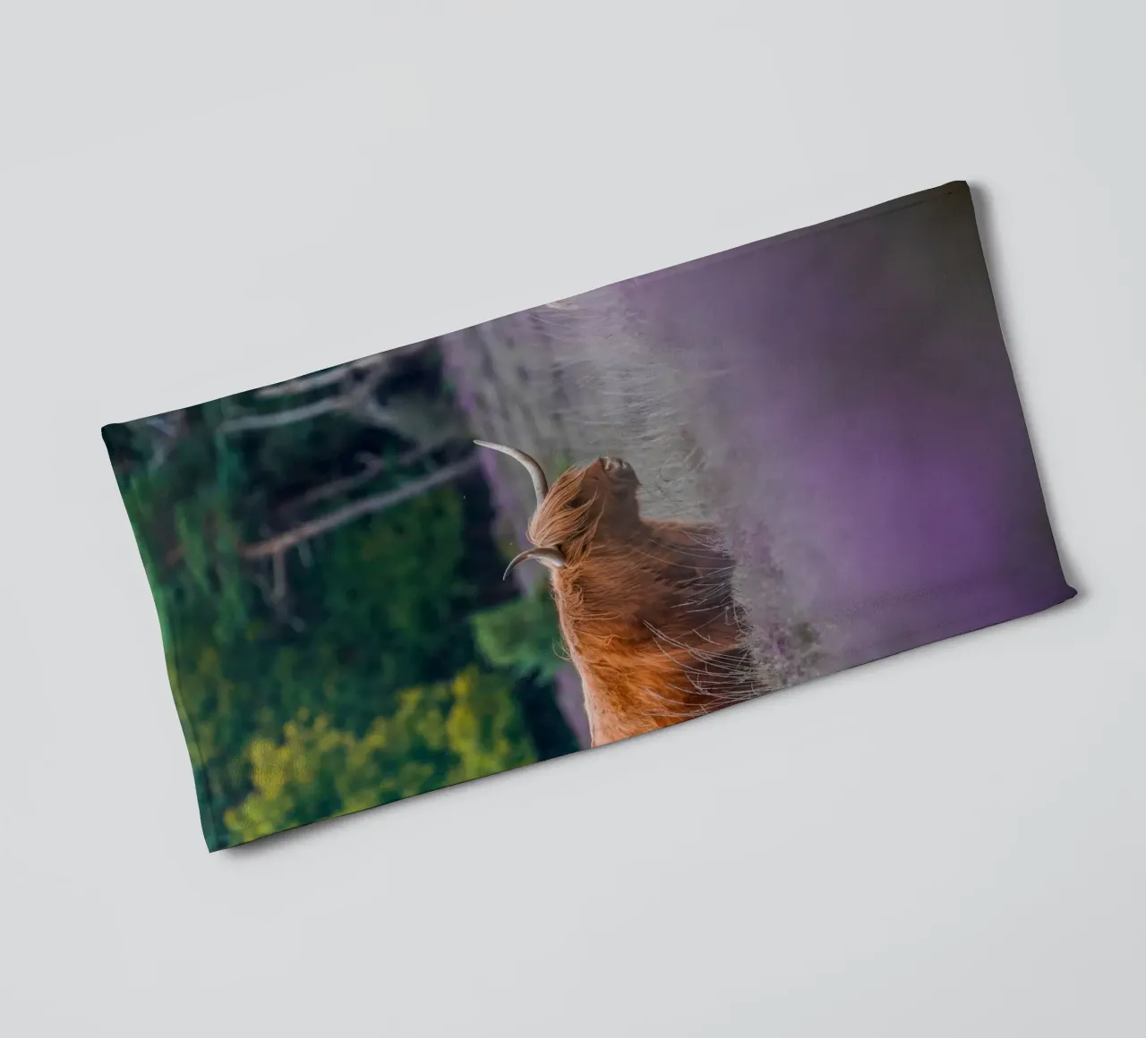 Mucca delle Highlands asciugamano da bagno da Tom's Wildlife