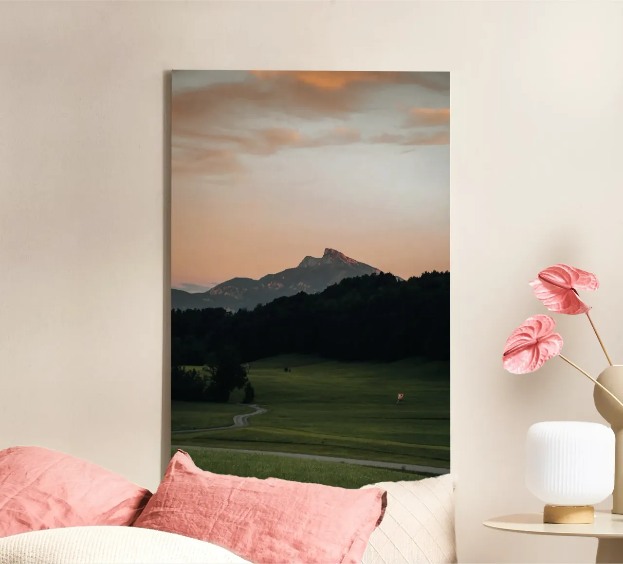Tramonto austriaco tela con Cornice a cassetta da Journey of Vanessa