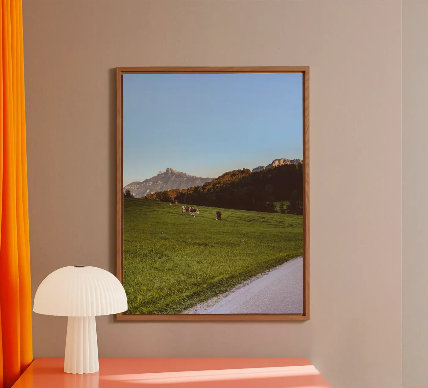 Mountain Sunset alluminio dibond da Journey of Vanessa