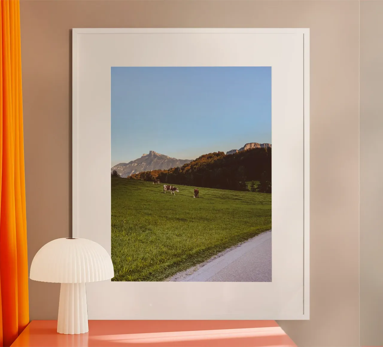 Mountain Sunset poster by Journey of Vanessa