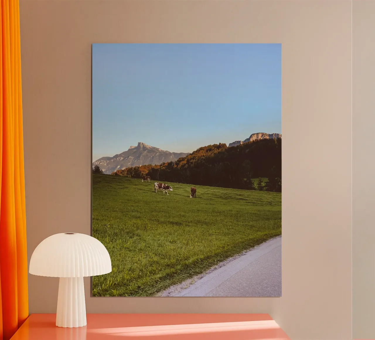 Mountain Sunset poster by Journey of Vanessa