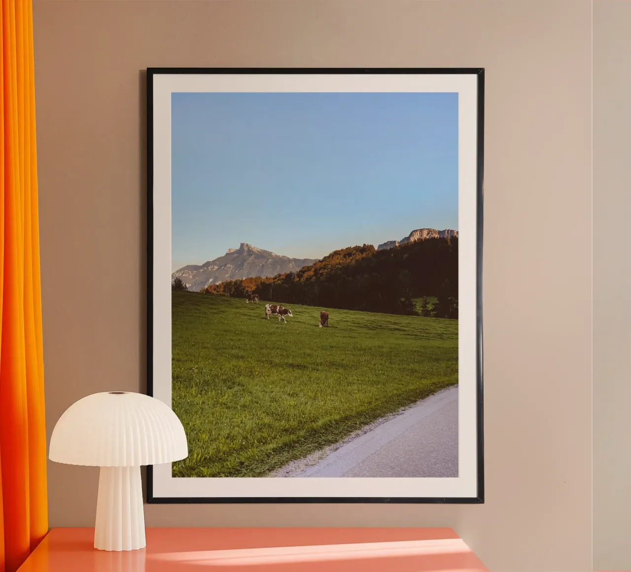 Mountain Sunset poster by Journey of Vanessa