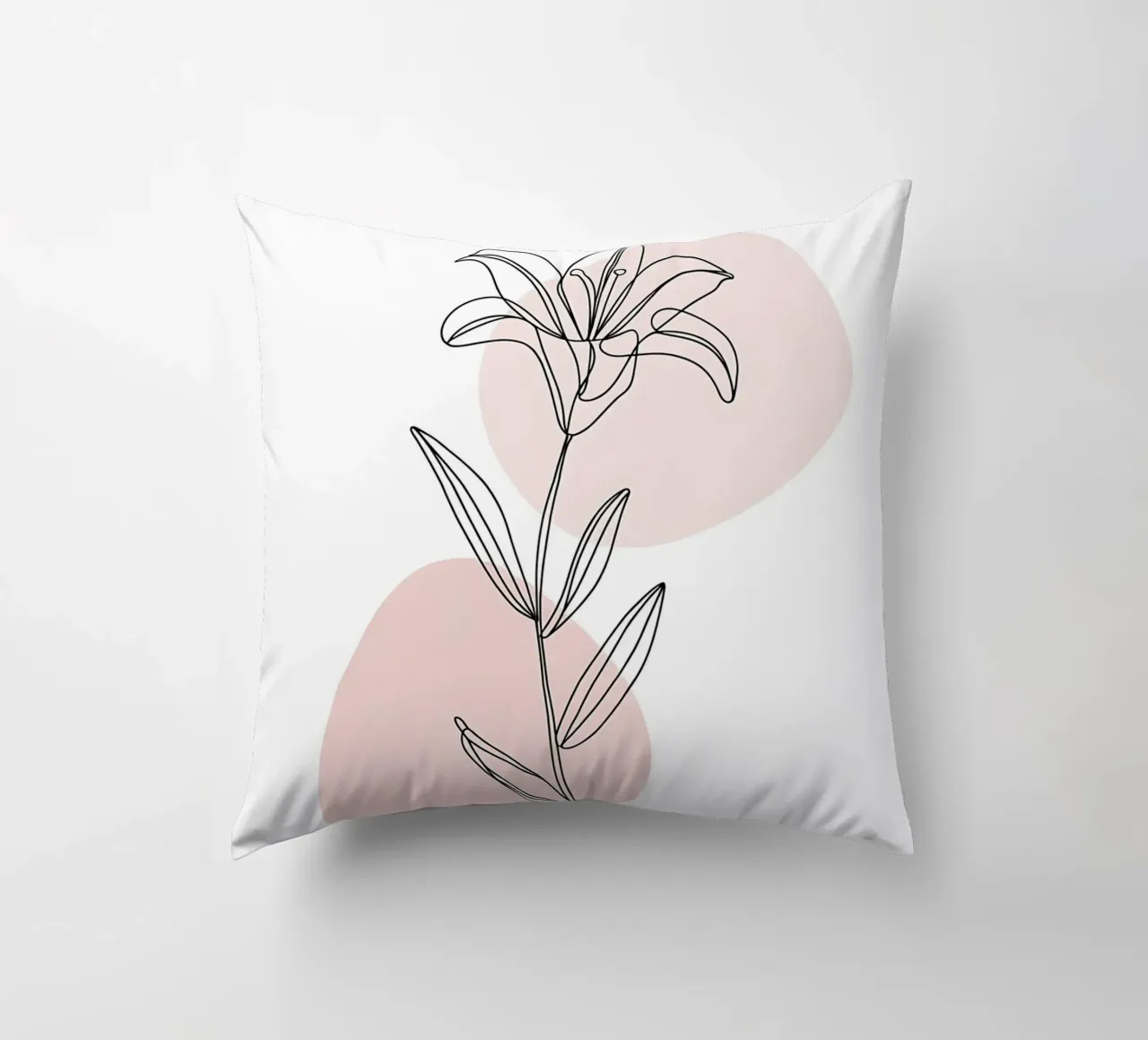 Fleur de Lys minimalista in linea continua cuscino da Plain Thoughts