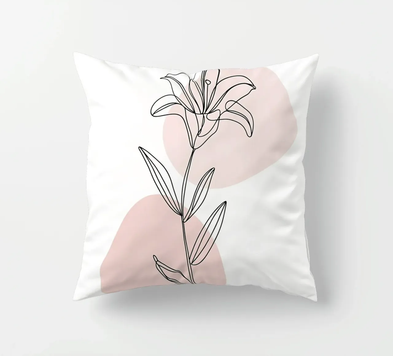Fleur de Lys minimalista in linea continua cuscino da Plain Thoughts