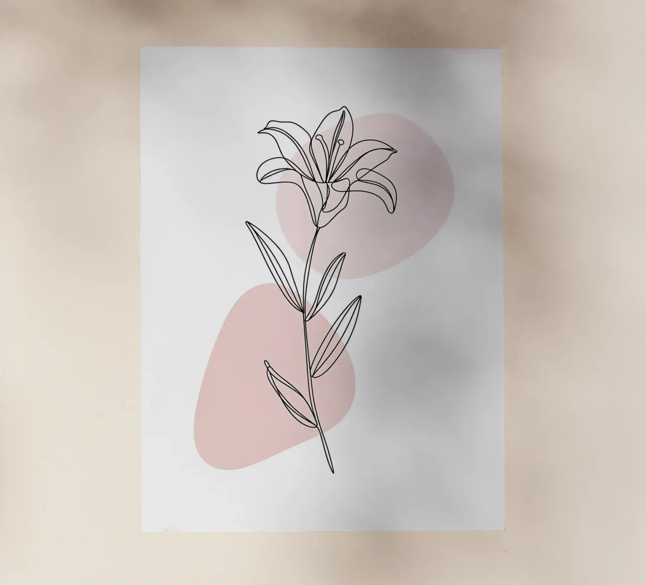 Fleur de Lys minimalista in linea continua pellicola backlit da Plain Thoughts