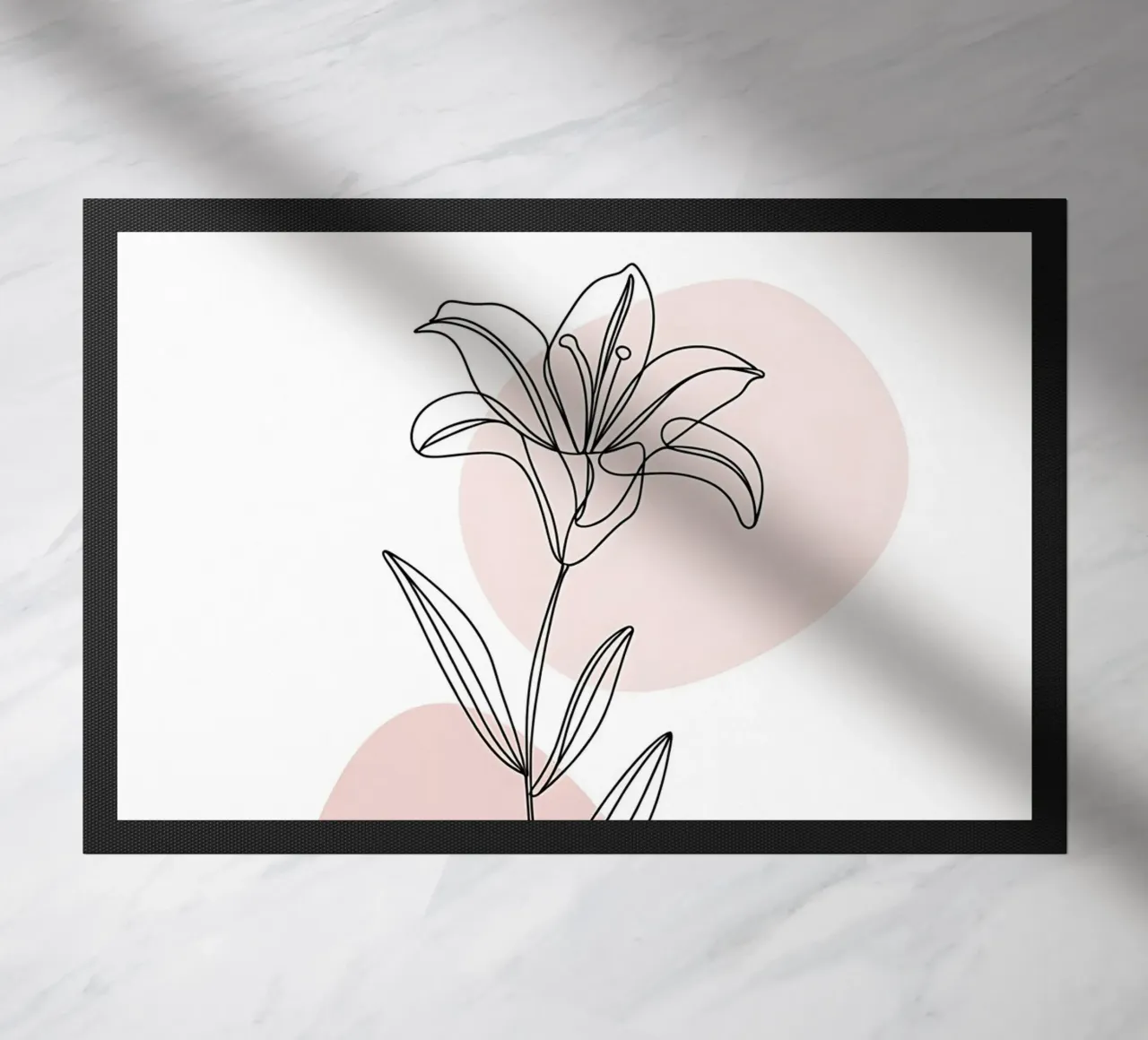 Fleur de Lys minimalista in linea continua zerbino da Plain Thoughts