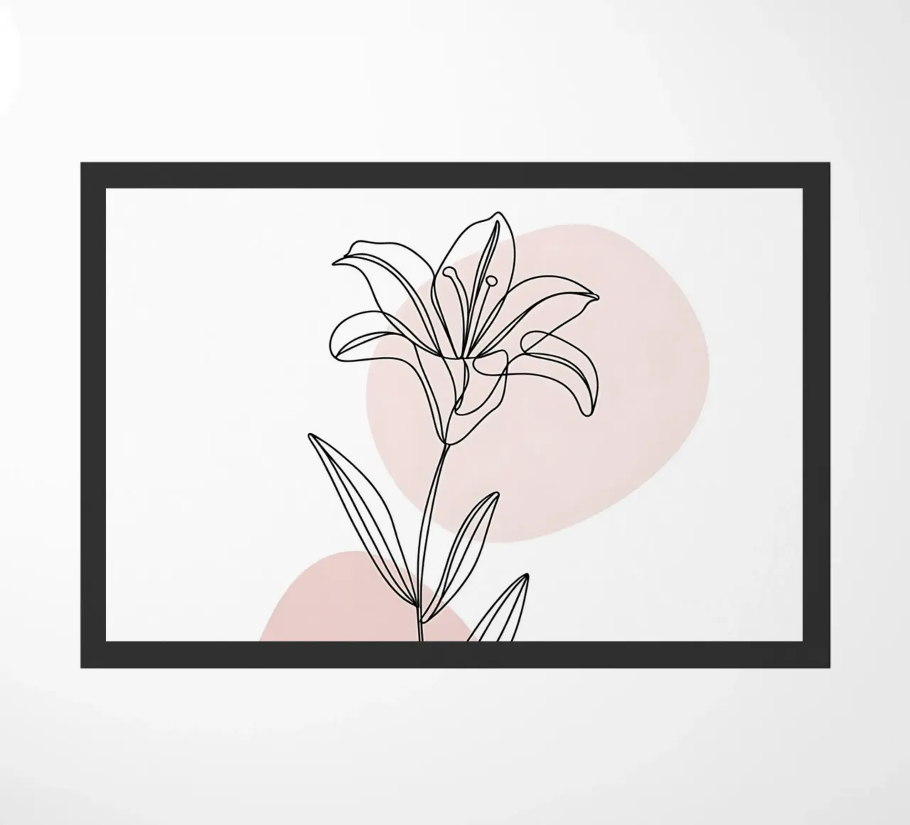 Fleur de Lys minimalista in linea continua zerbino da Plain Thoughts
