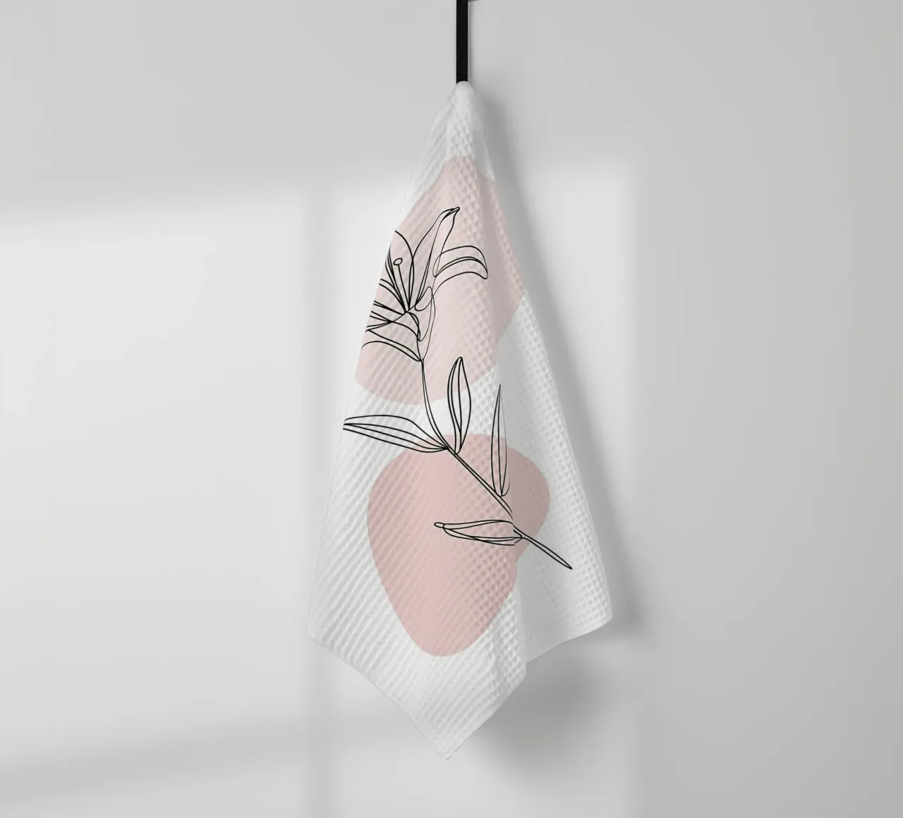 Fleur de Lys minimalista in linea continua canovaccio da cucina da Plain Thoughts