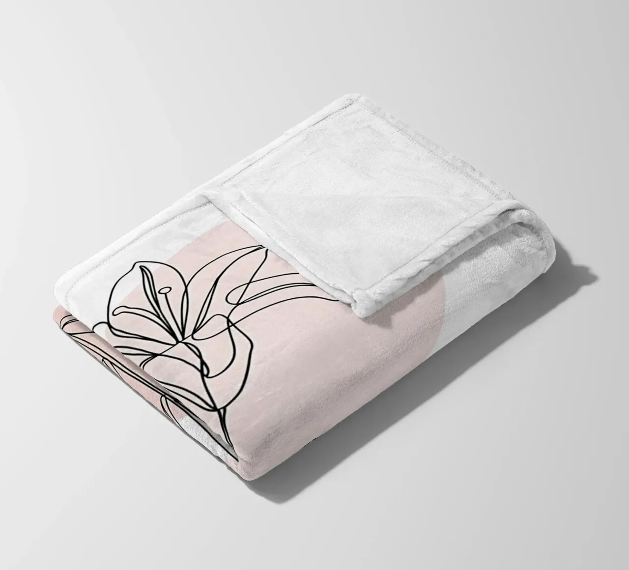 Fleur de Lys minimalista in linea continua coperta in pile da Plain Thoughts