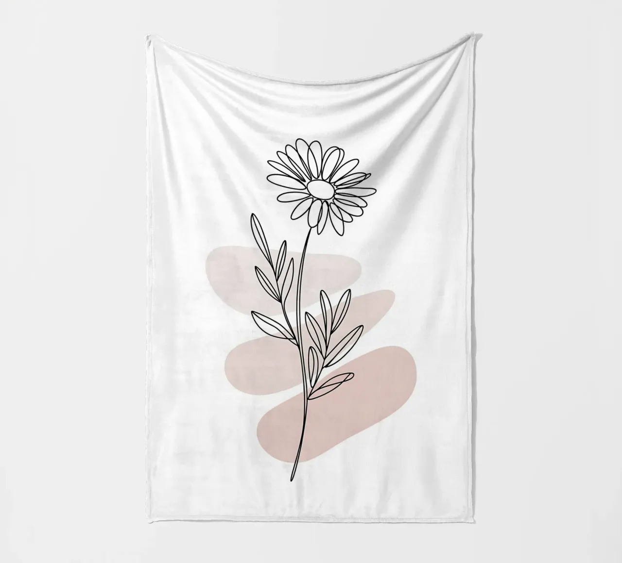 Margherita minimalista a linea continua coperta in pile da Plain Thoughts