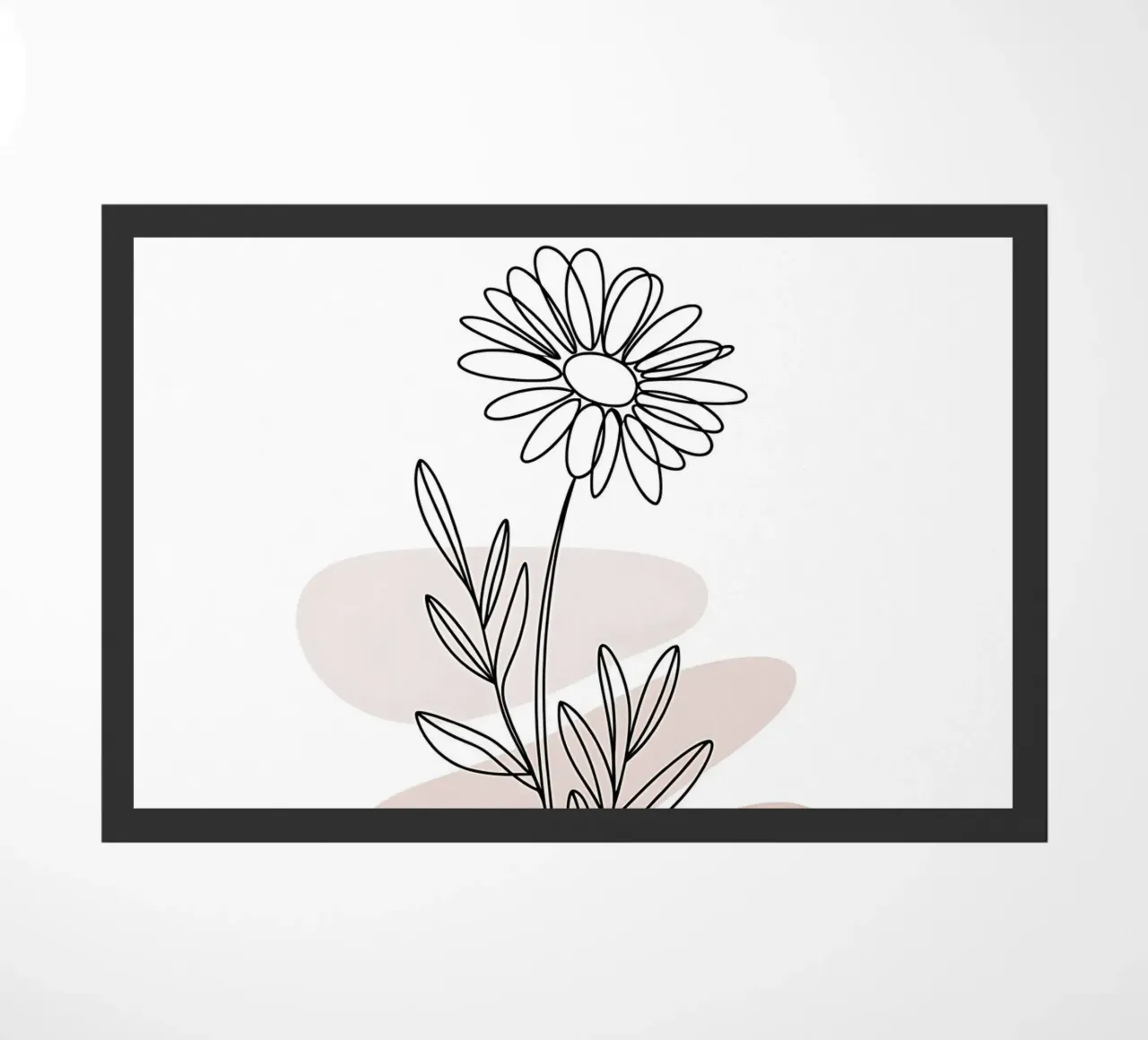 Margherita minimalista a linea continua zerbino da Plain Thoughts