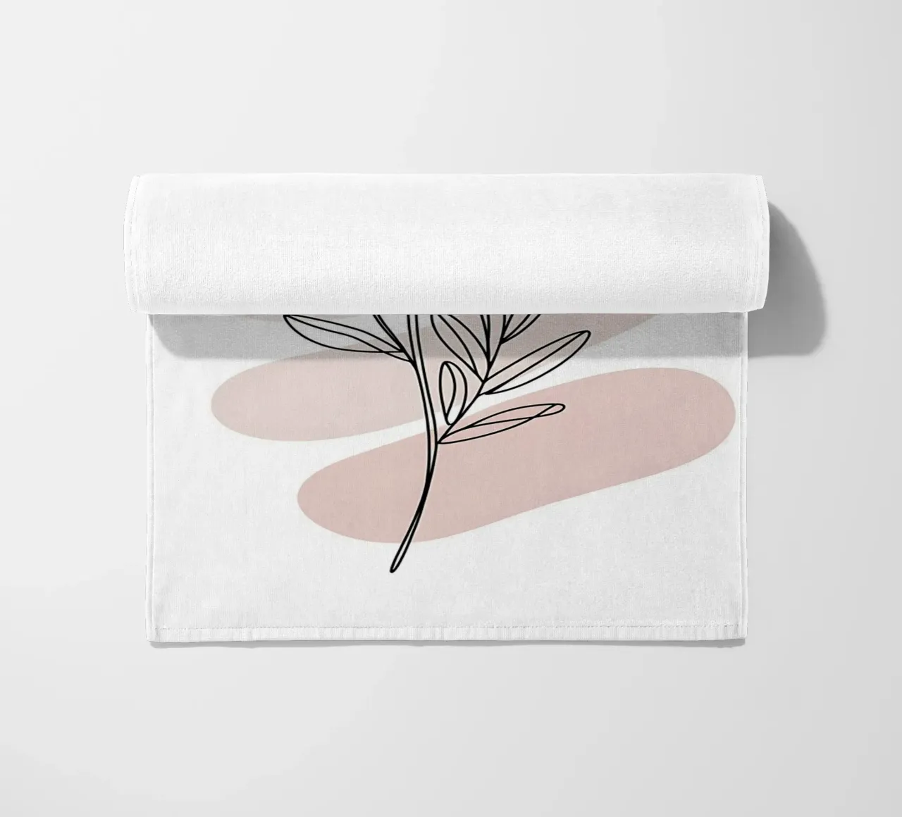 Margherita minimalista a linea continua telo mare da Plain Thoughts
