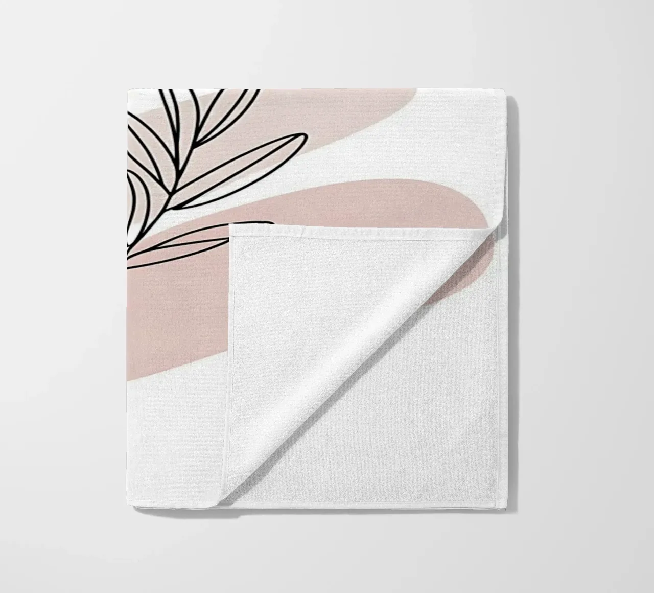 Margherita minimalista a linea continua telo mare da Plain Thoughts