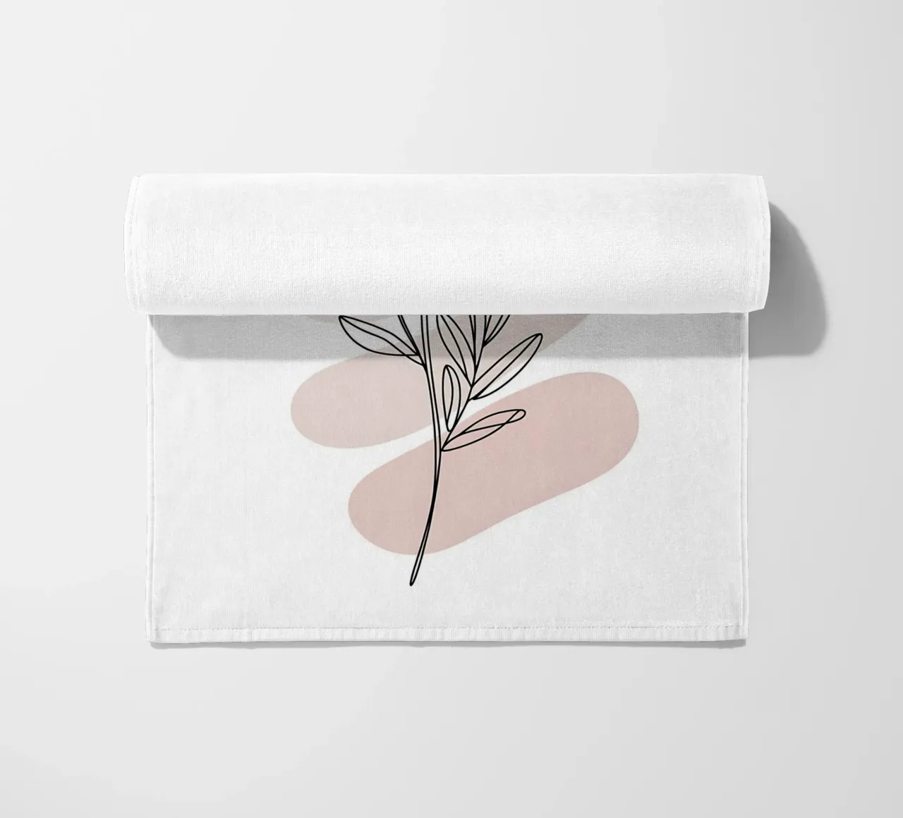 Margherita minimalista a linea continua telo mare da Plain Thoughts