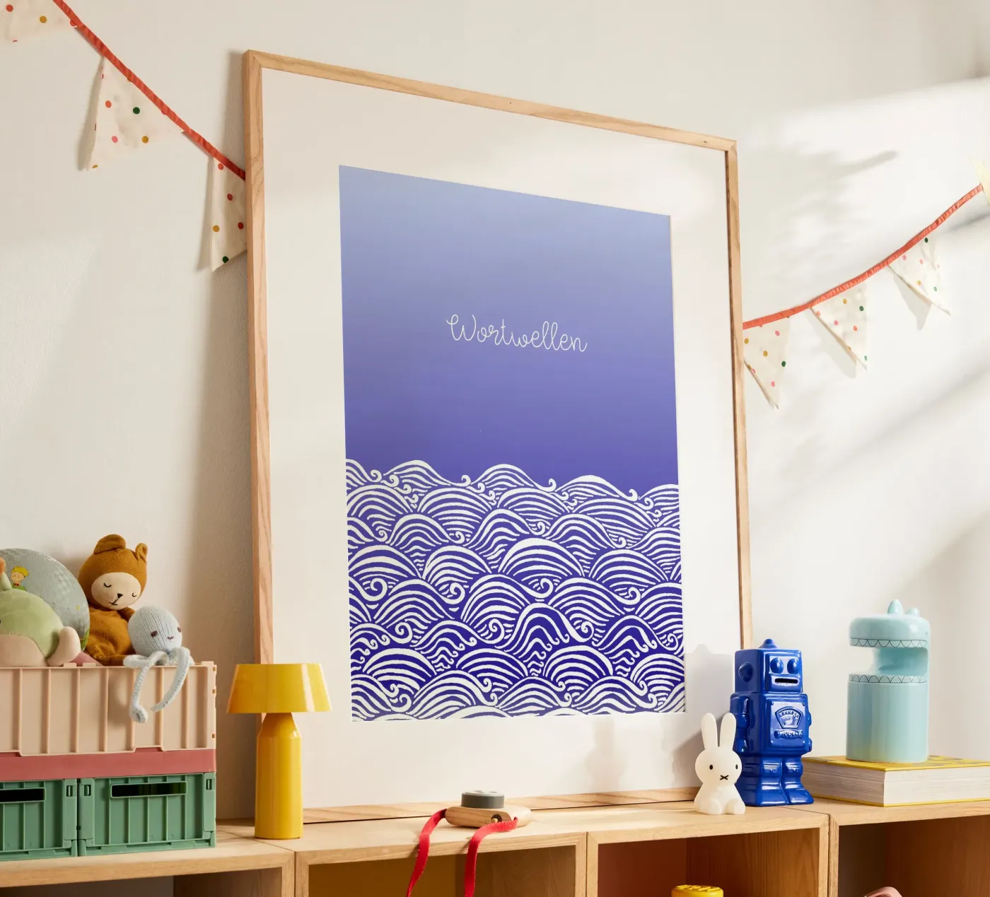 Word waves - Notebook poster by PaperLine Art