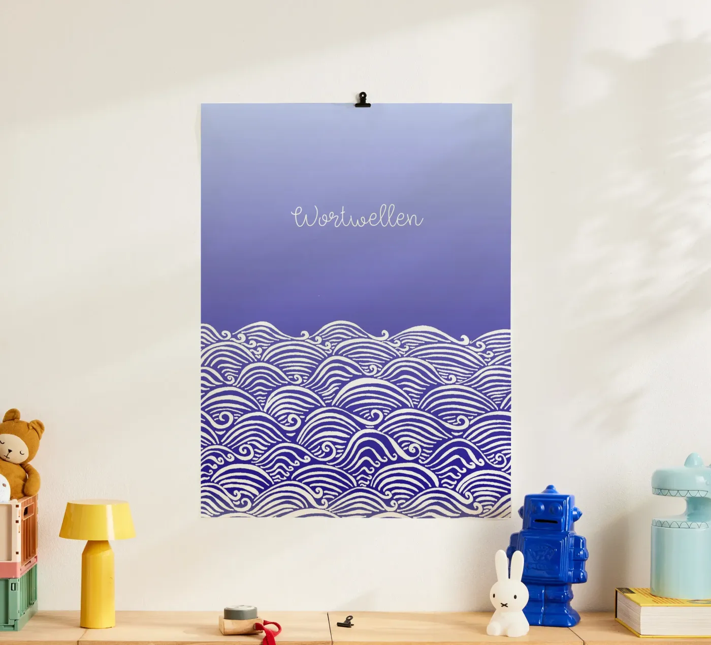 Word waves - Notebook poster by PaperLine Art