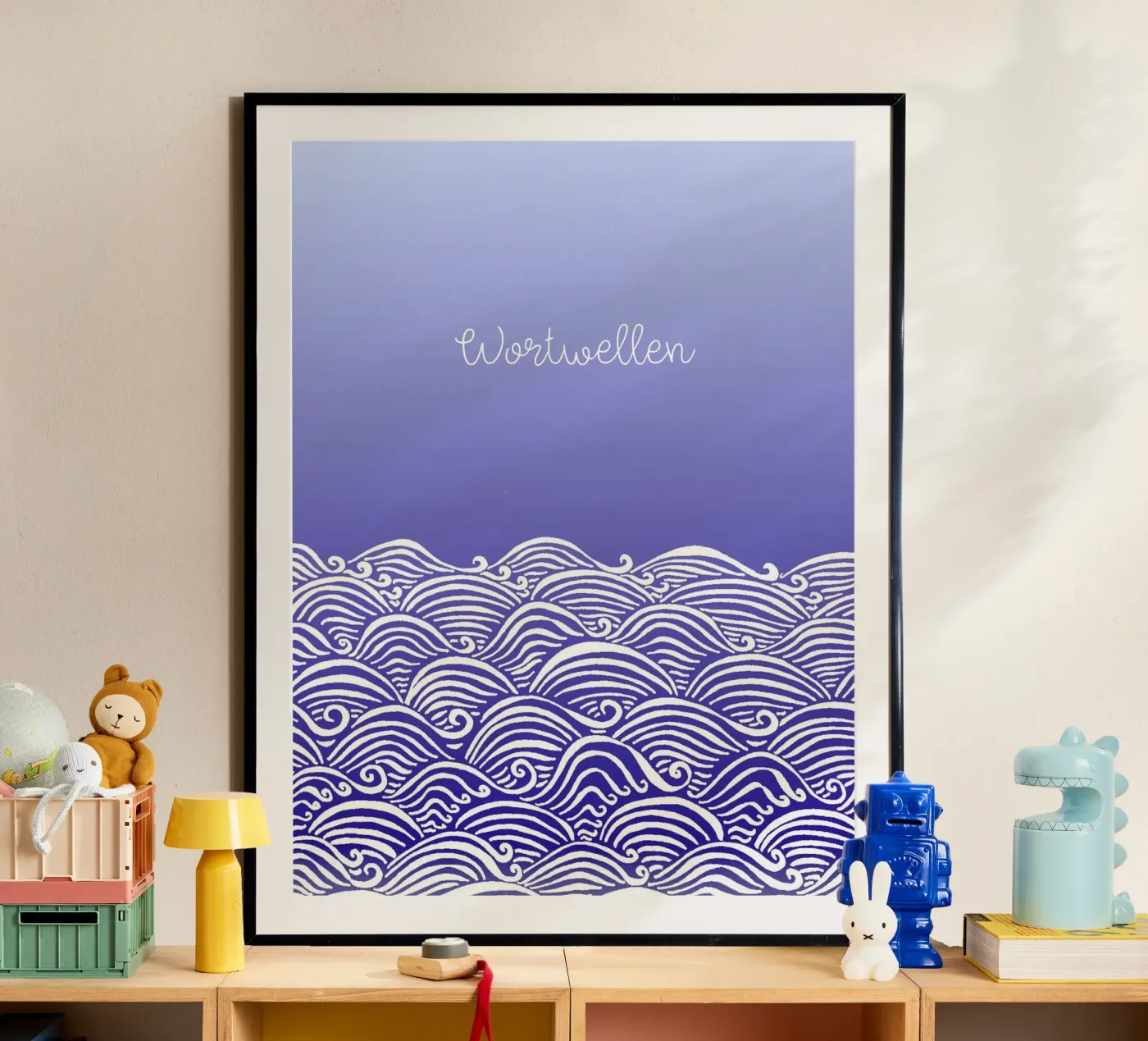 Word waves - Notebook poster by PaperLine Art