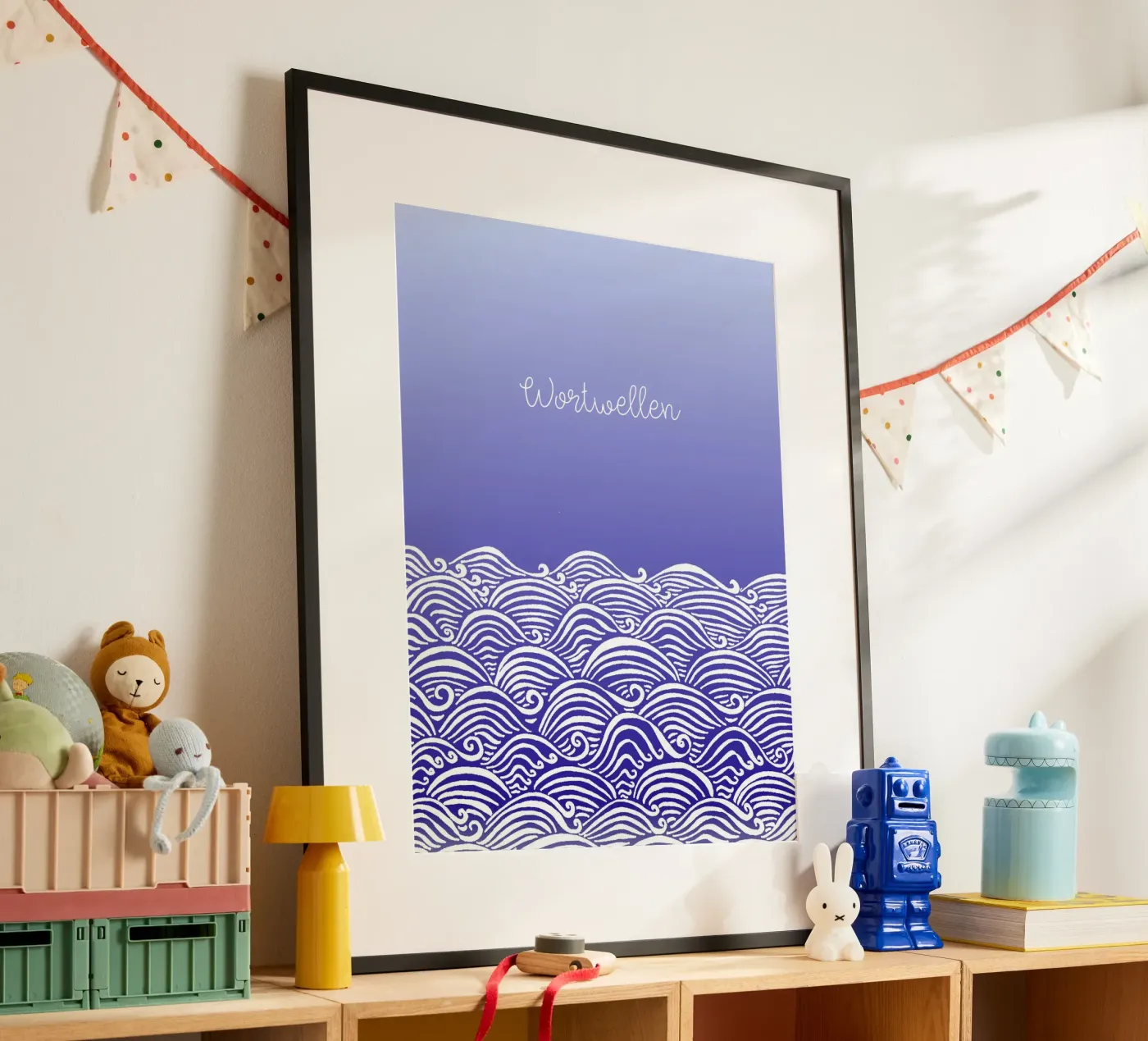 Word waves - Notebook poster by PaperLine Art