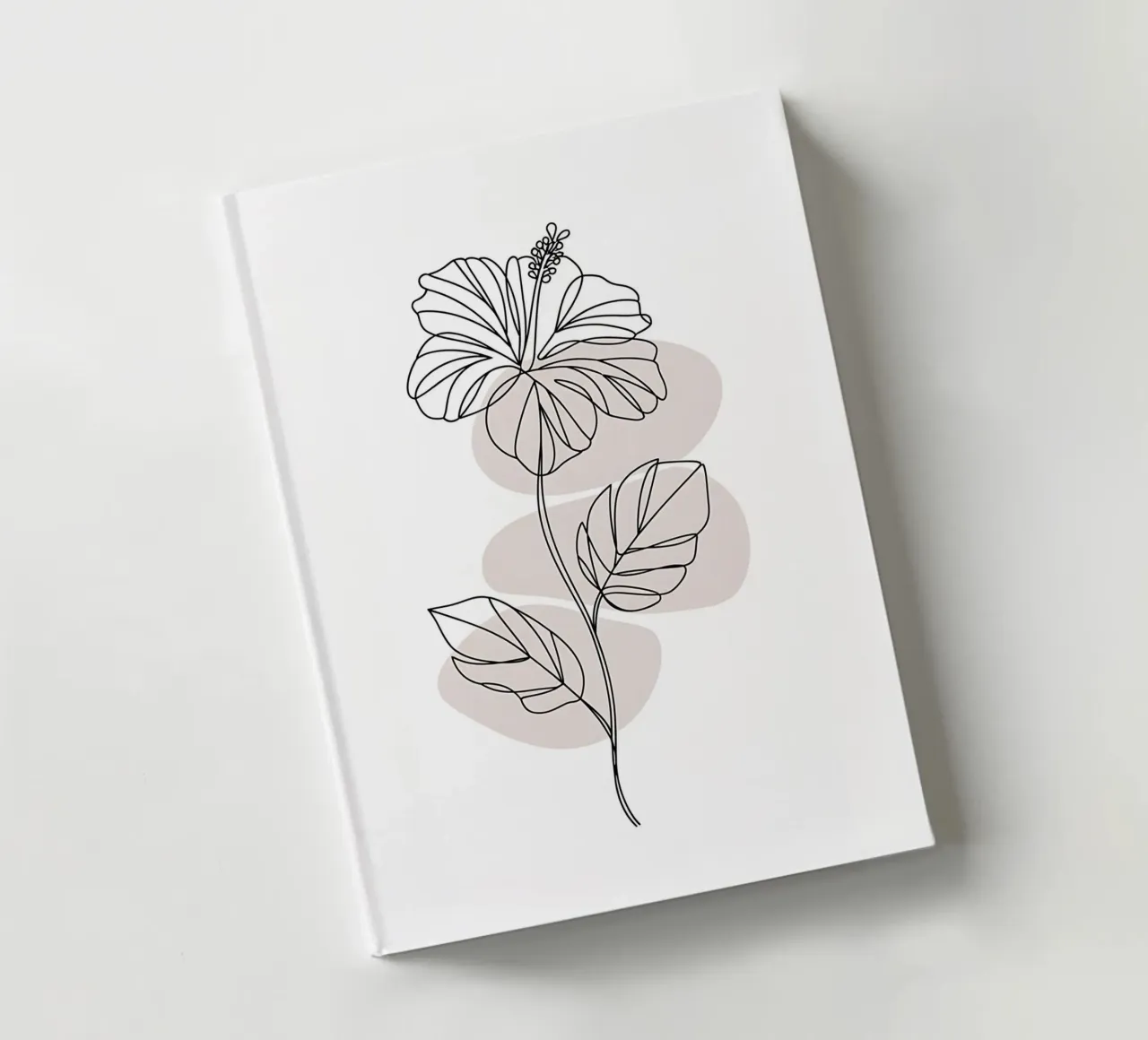Ibisco minimalista in linea continua diario da Plain Thoughts