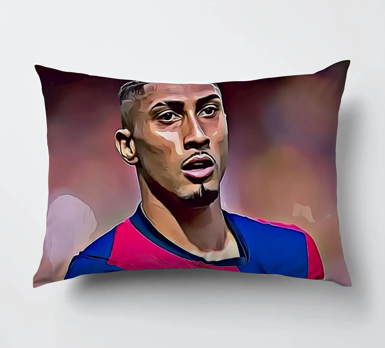 Poster digitale Raphinha Barcelona Portrait Pointing cuscino da ArdanART