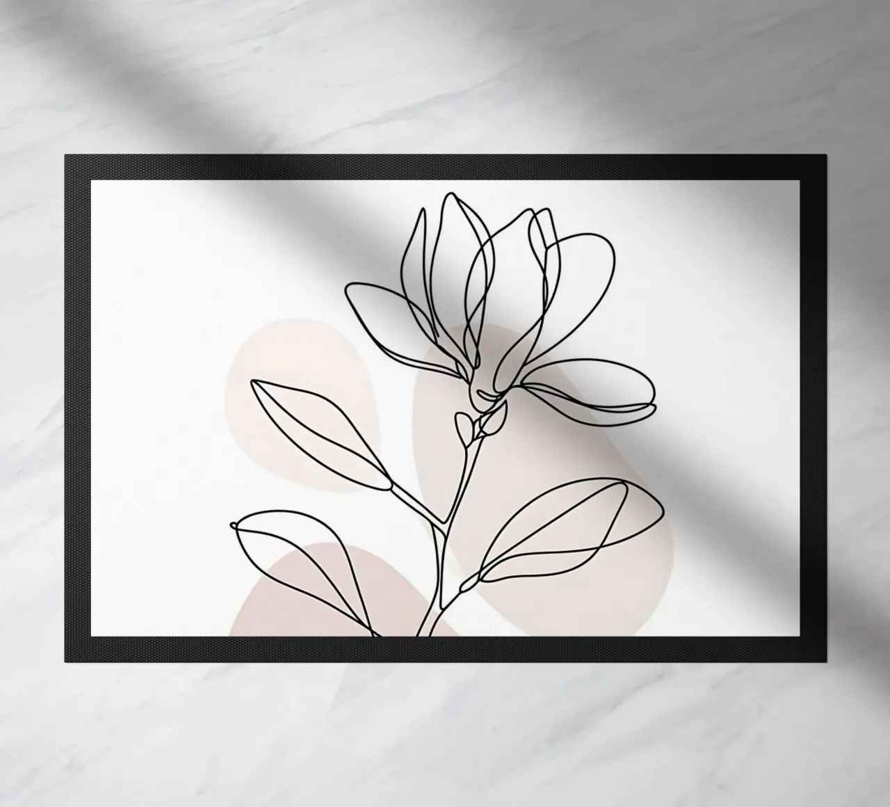 Magnolia minimalista in linea continua zerbino da Plain Thoughts