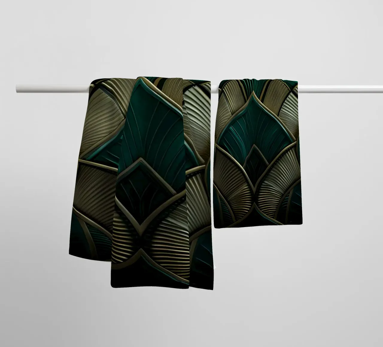 Art Deco 01 asciugamano da bagno da M-Ulrich-Digital Art