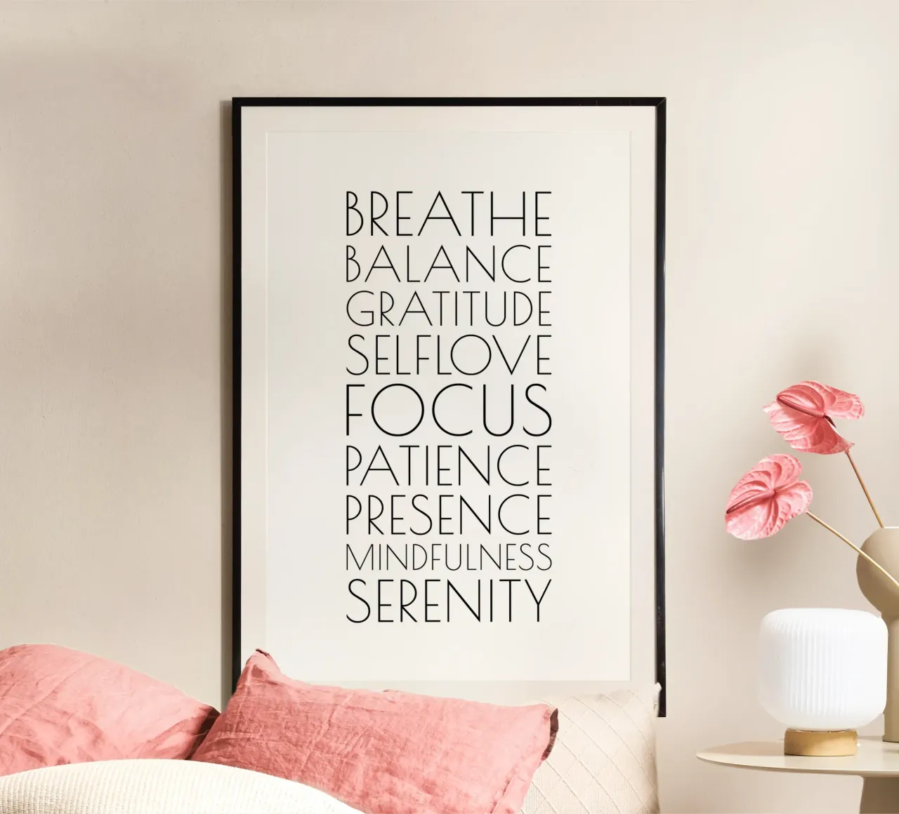 Mindfulness - Minimalismo poster de Typo Designs