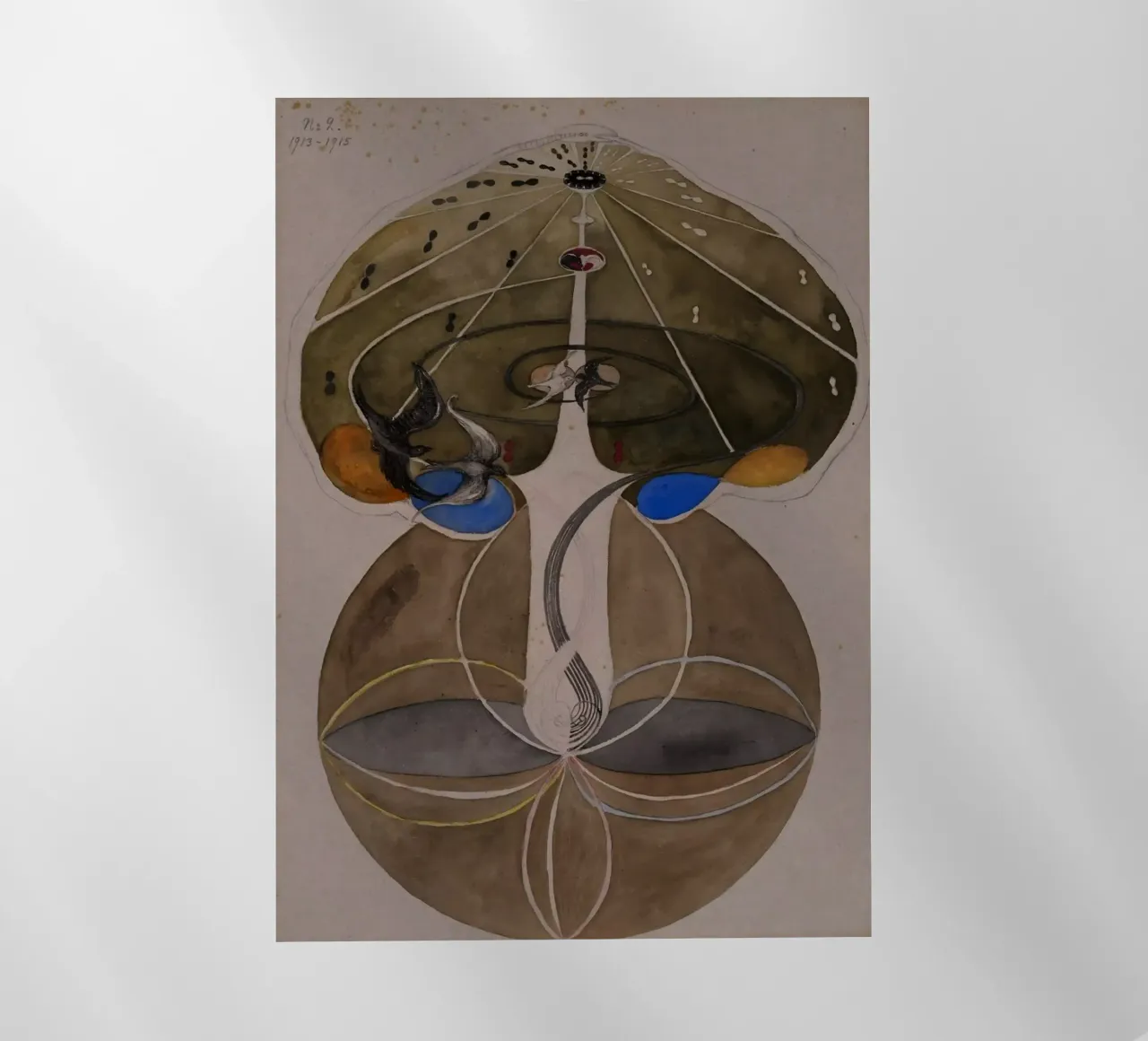 Hilma af Klint - L'albero della conoscenza n. 2 B pellicola backlit da William Store