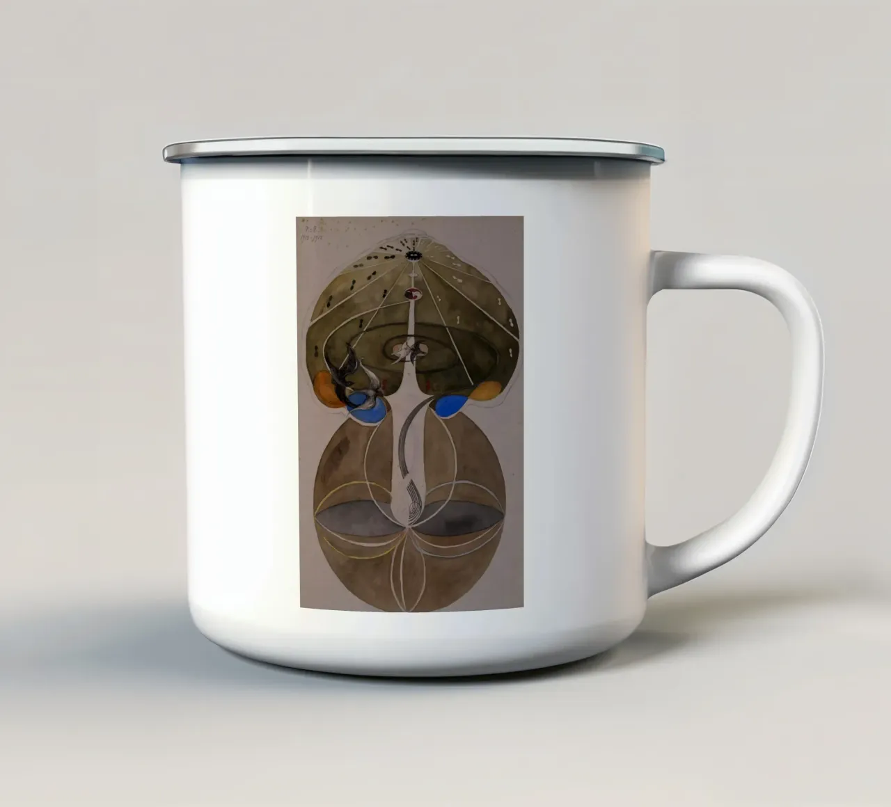 Hilma af Klint - L'albero della conoscenza n. 2 B tazza in smalto da William Store
