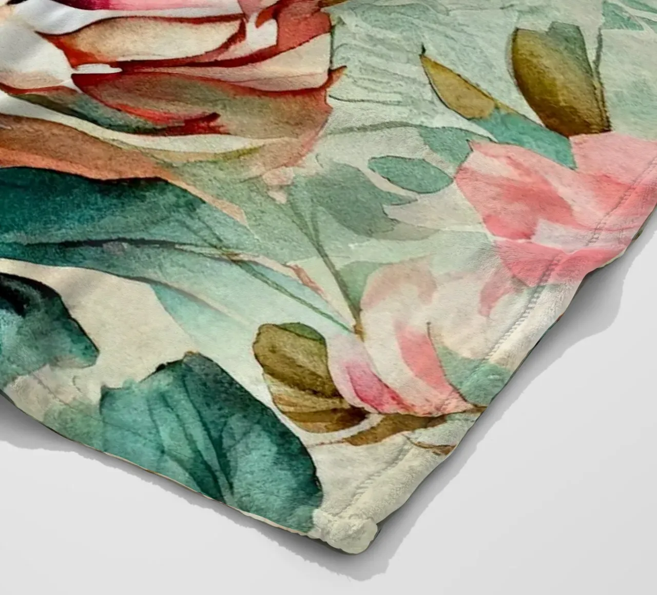 Peonies pattern Fleecedecke von Justyna Jaszke JBJart