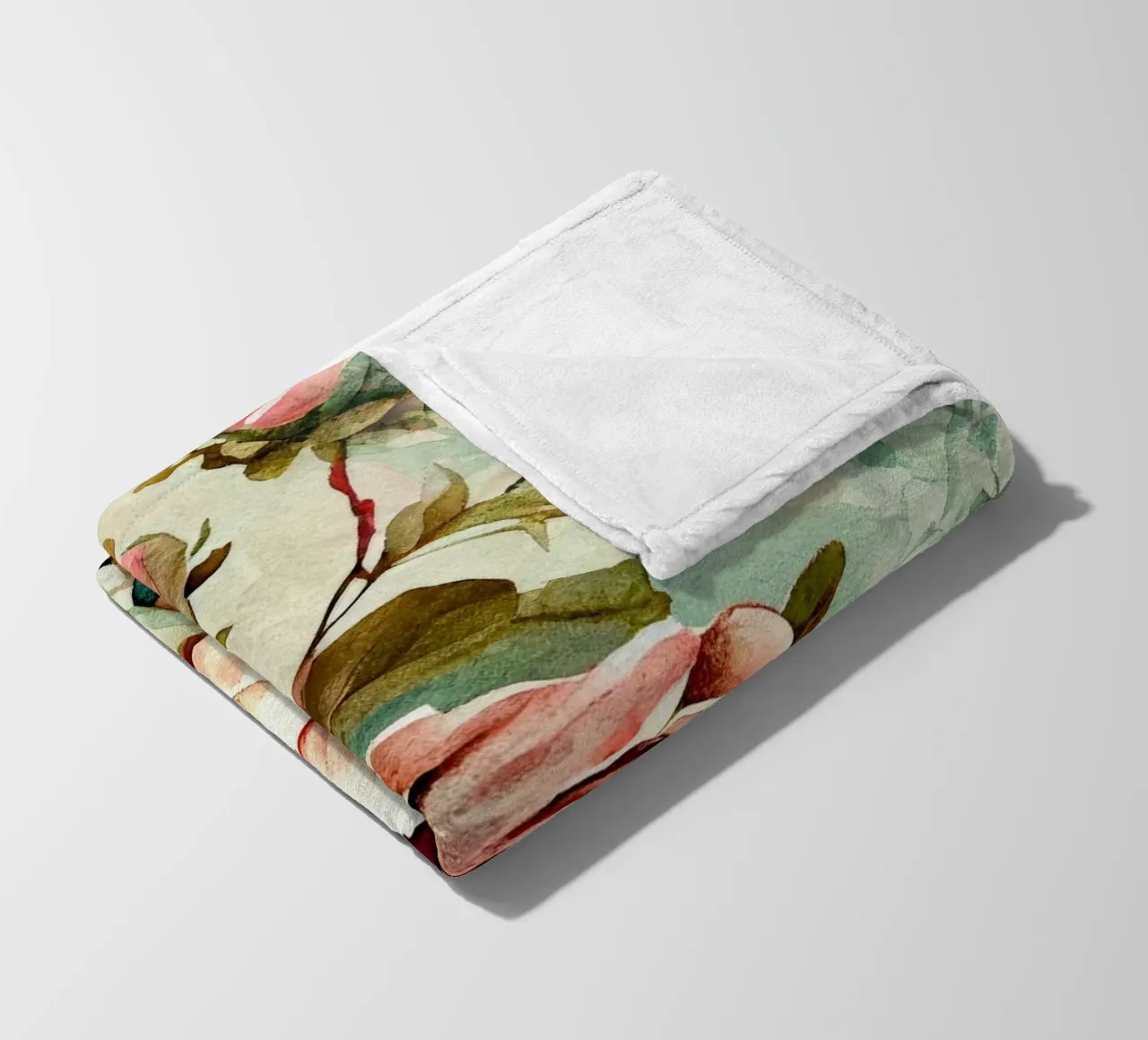 Peonies pattern Fleecedecke von Justyna Jaszke JBJart