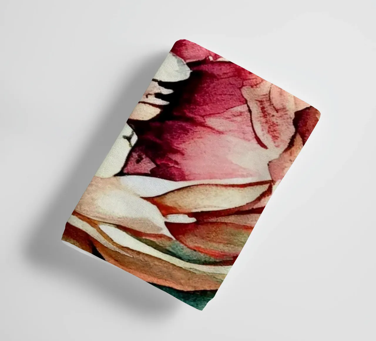 Peonies pattern towel by Justyna Jaszke JBJart