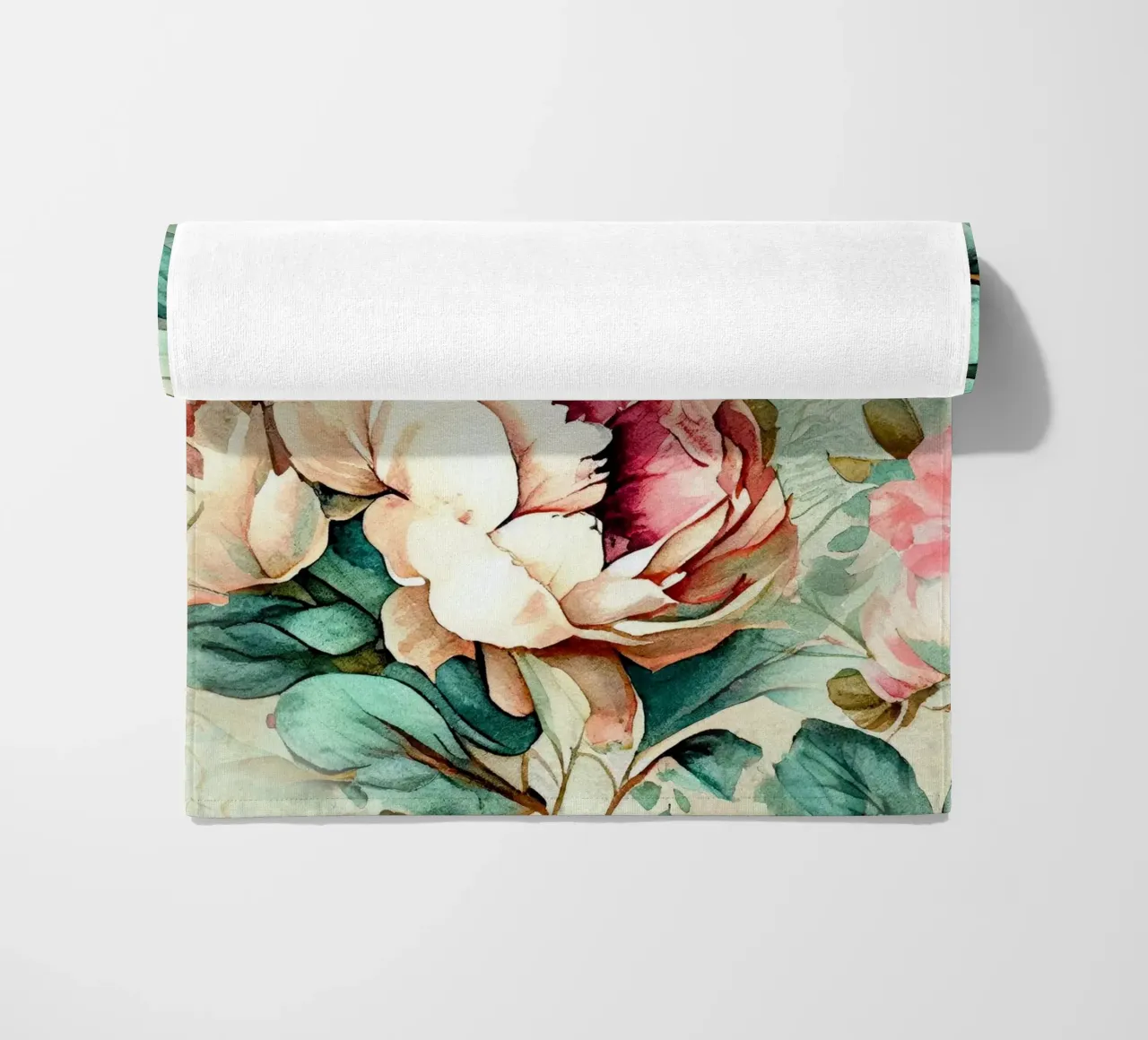 Peonies pattern telo mare da Justyna Jaszke JBJart