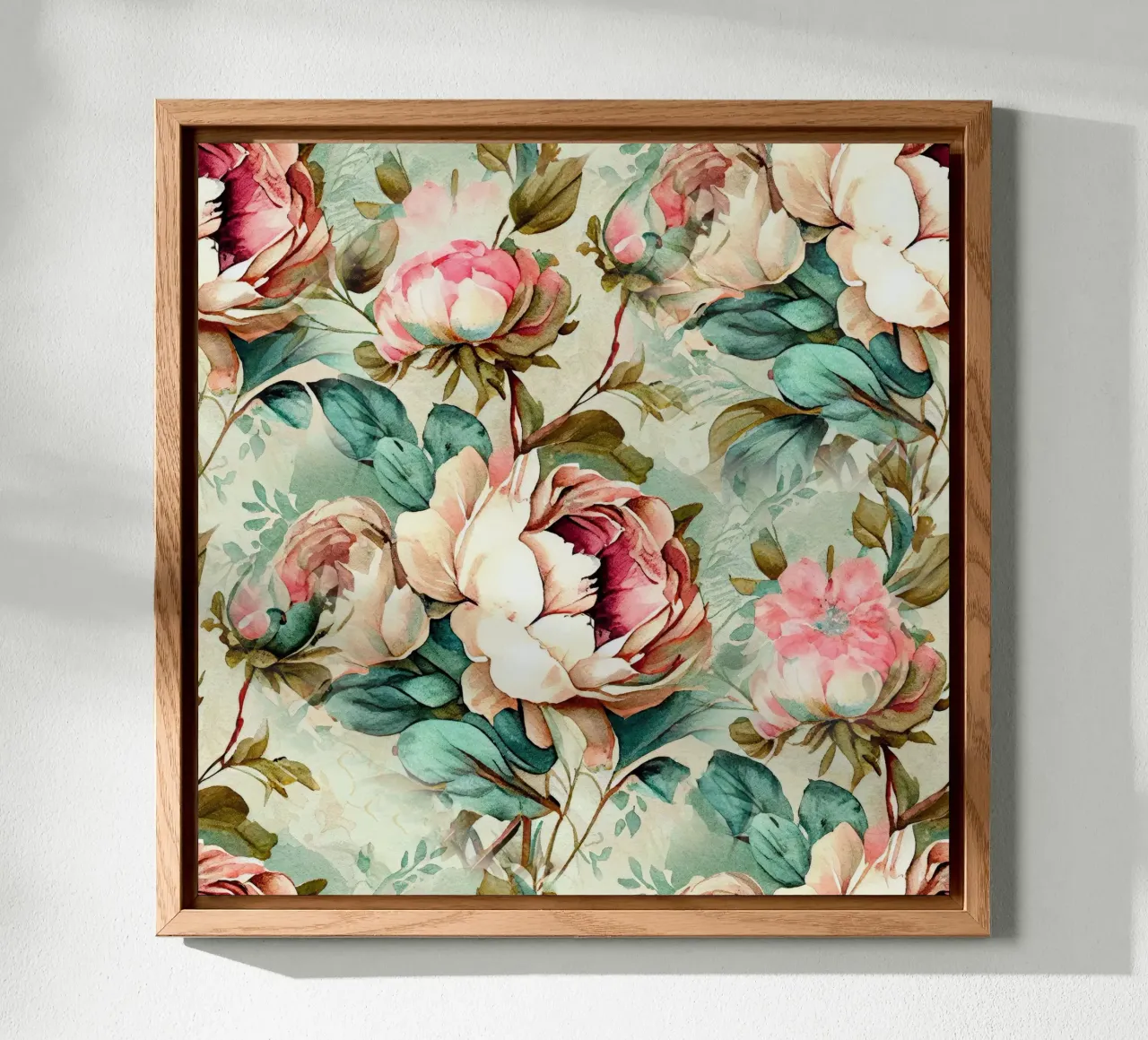 Peonies pattern forex plate by Justyna Jaszke JBJart
