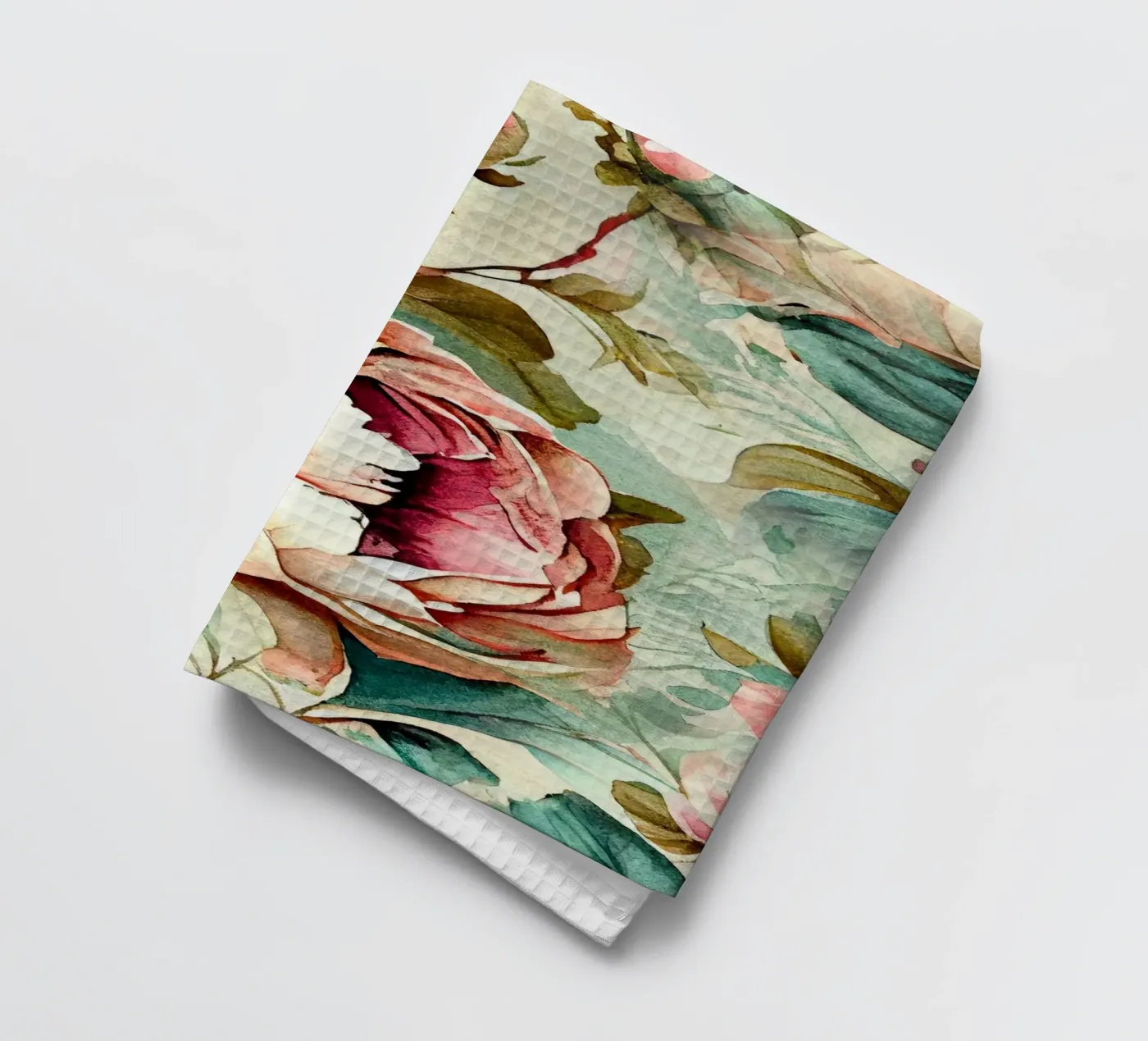 Peonies pattern Geschirrtuch von Justyna Jaszke JBJart