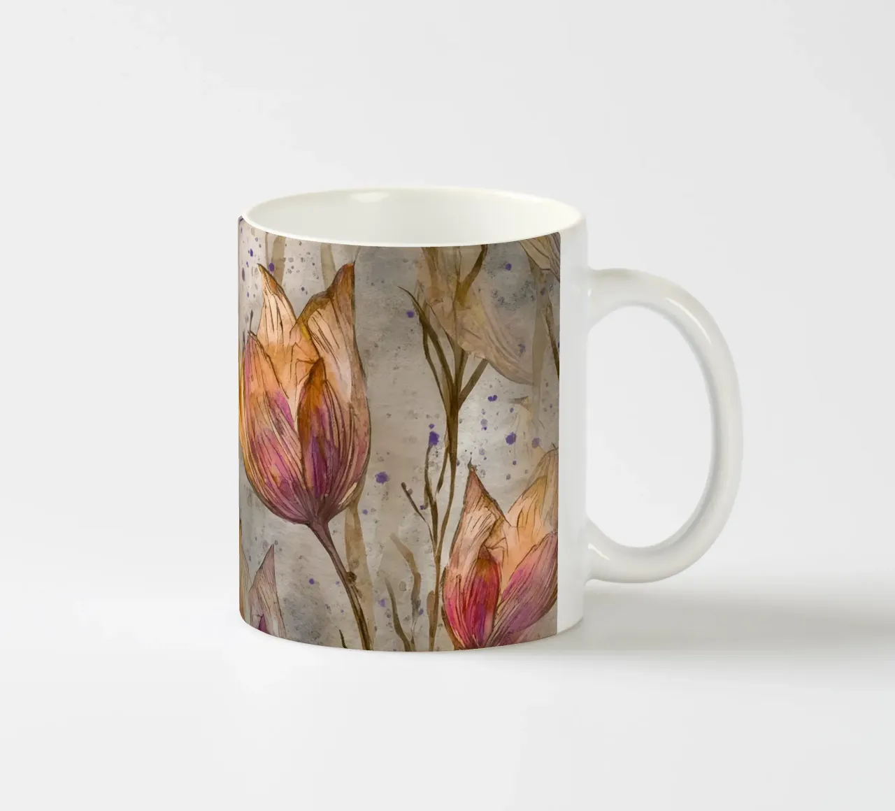 Fiori di tulipano tazza in ceramica da Justyna Jaszke JBJart