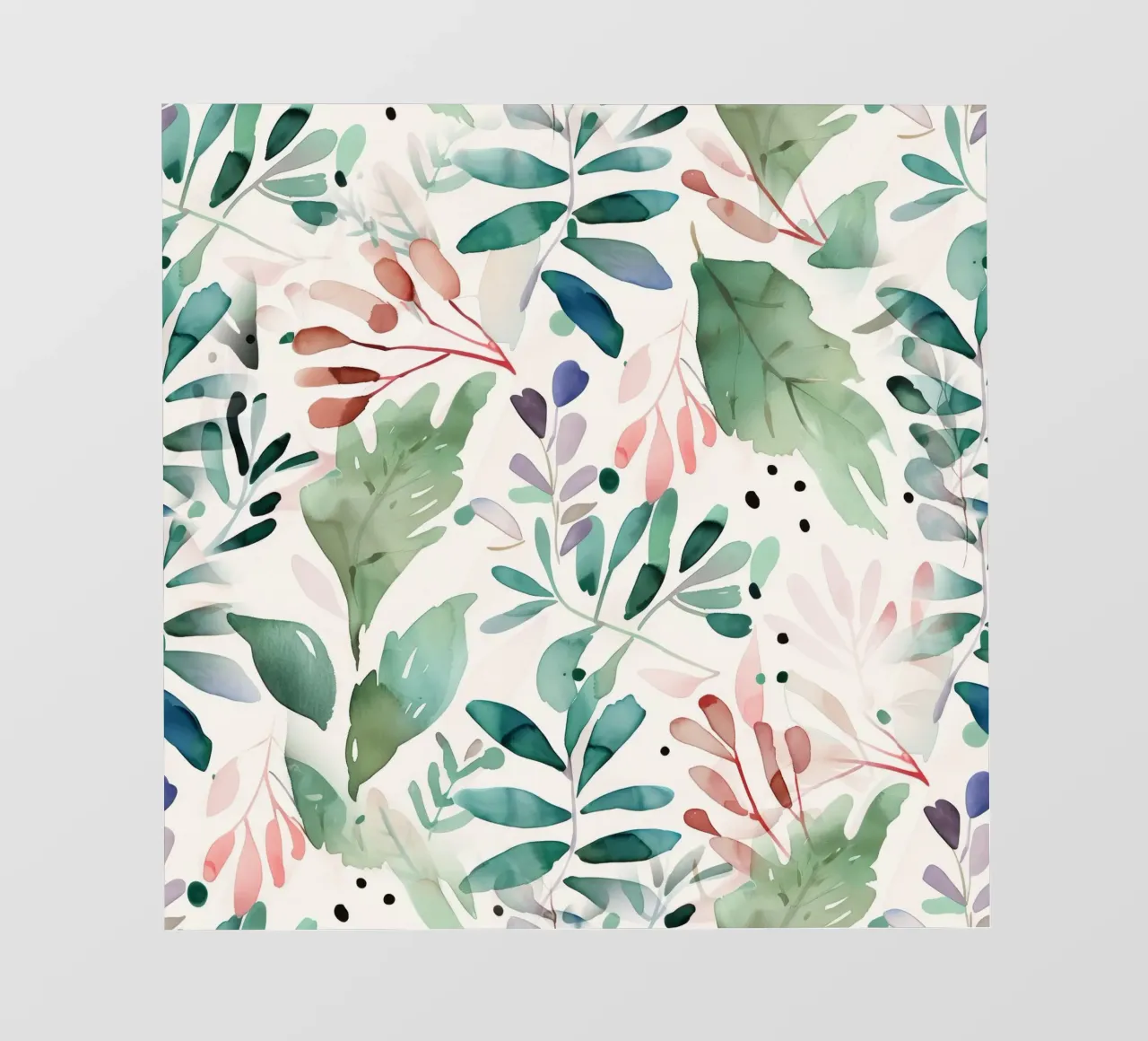 Meadow pattern fotobehang van Justyna Jaszke JBJart