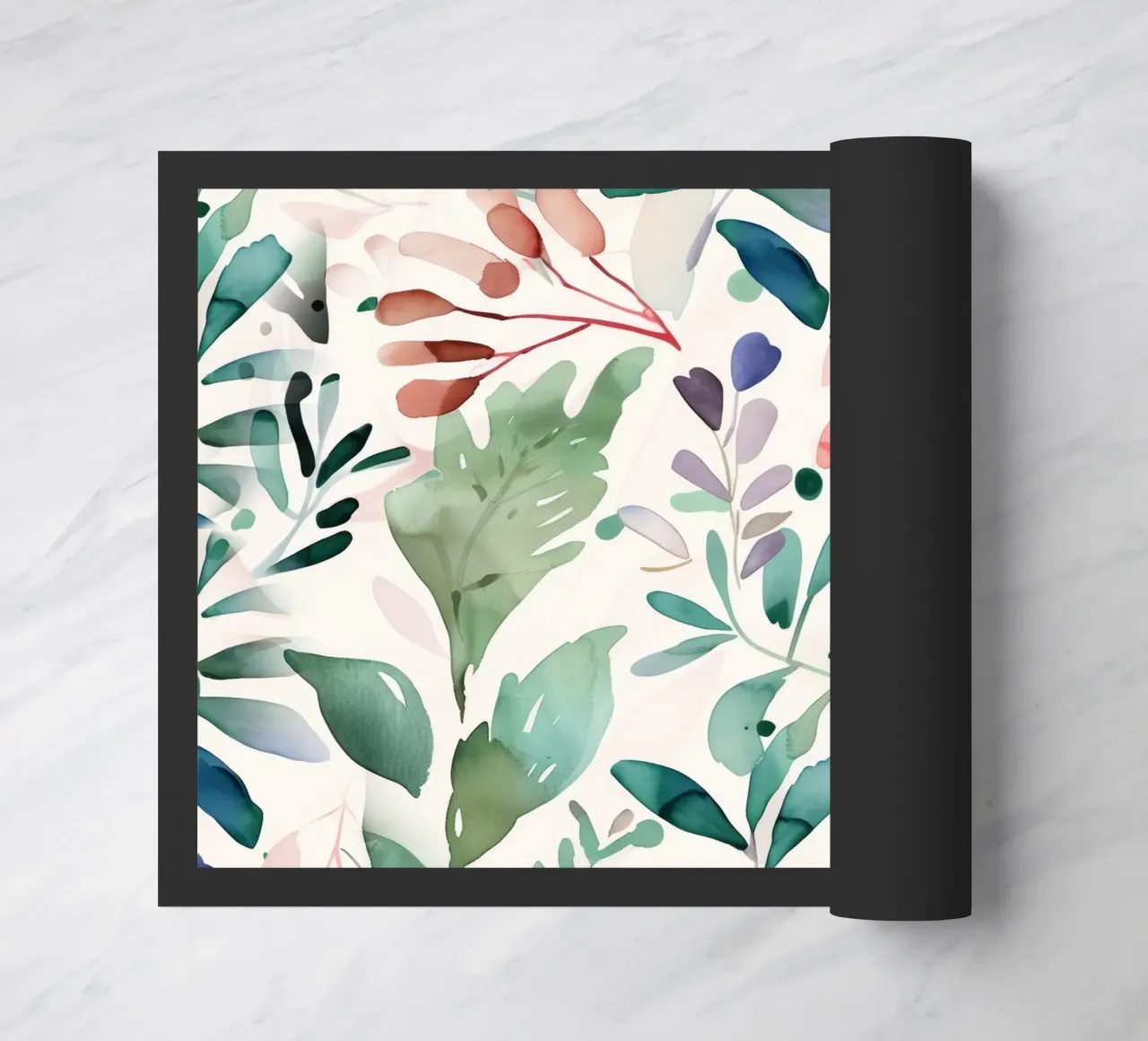 Meadow pattern doormat by Justyna Jaszke JBJart