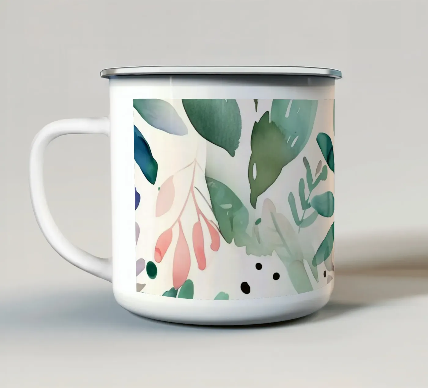 Meadow pattern tazza in smalto da Justyna Jaszke JBJart