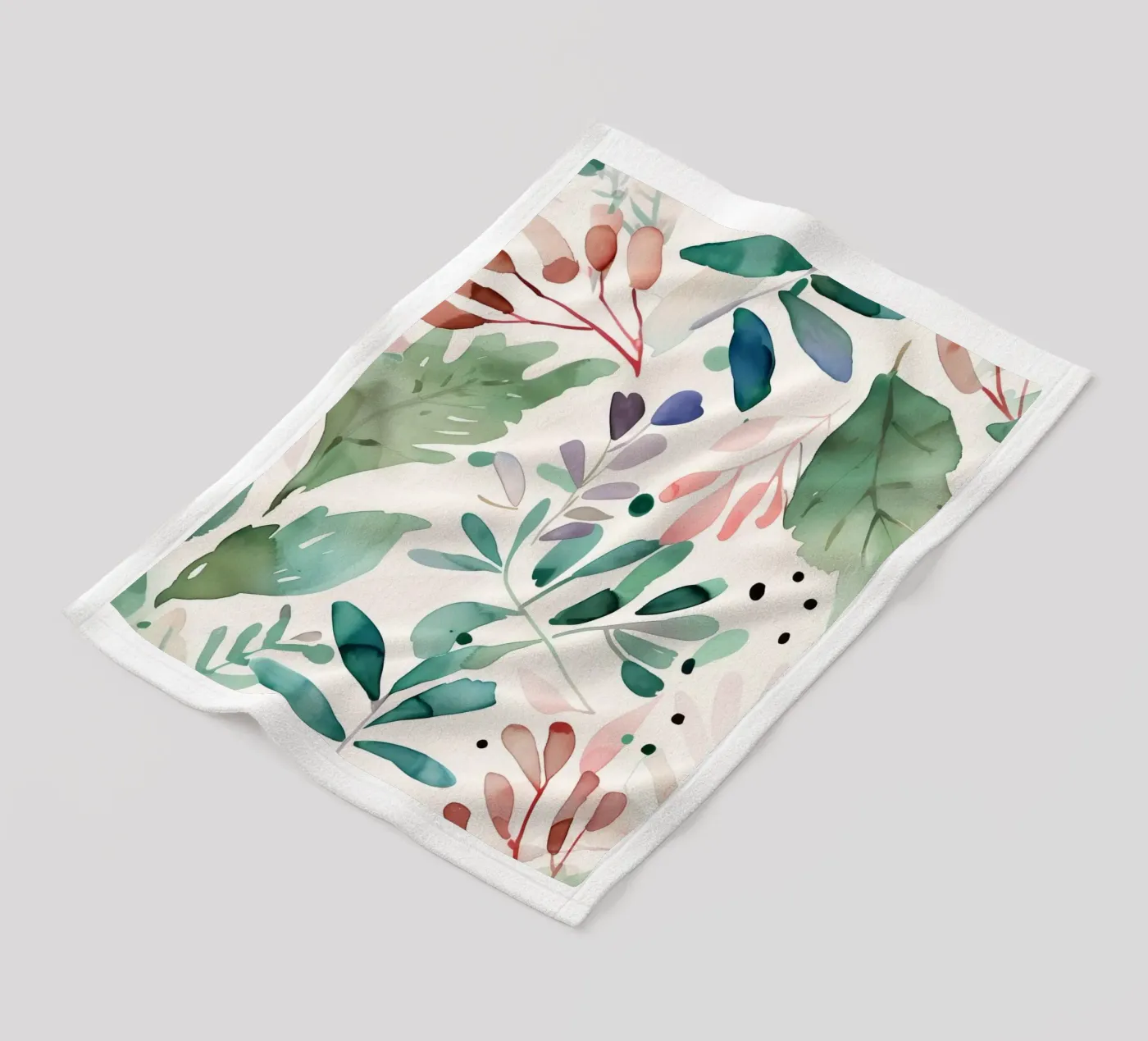 Meadow pattern Fleecedecke von Justyna Jaszke JBJart