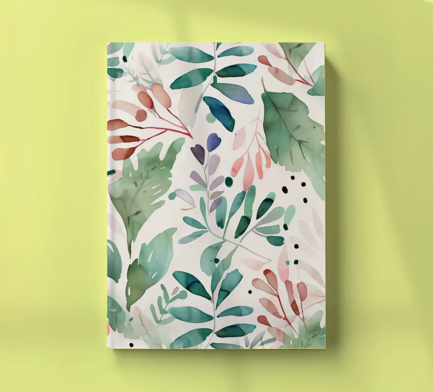 Meadow pattern notebook by Justyna Jaszke JBJart