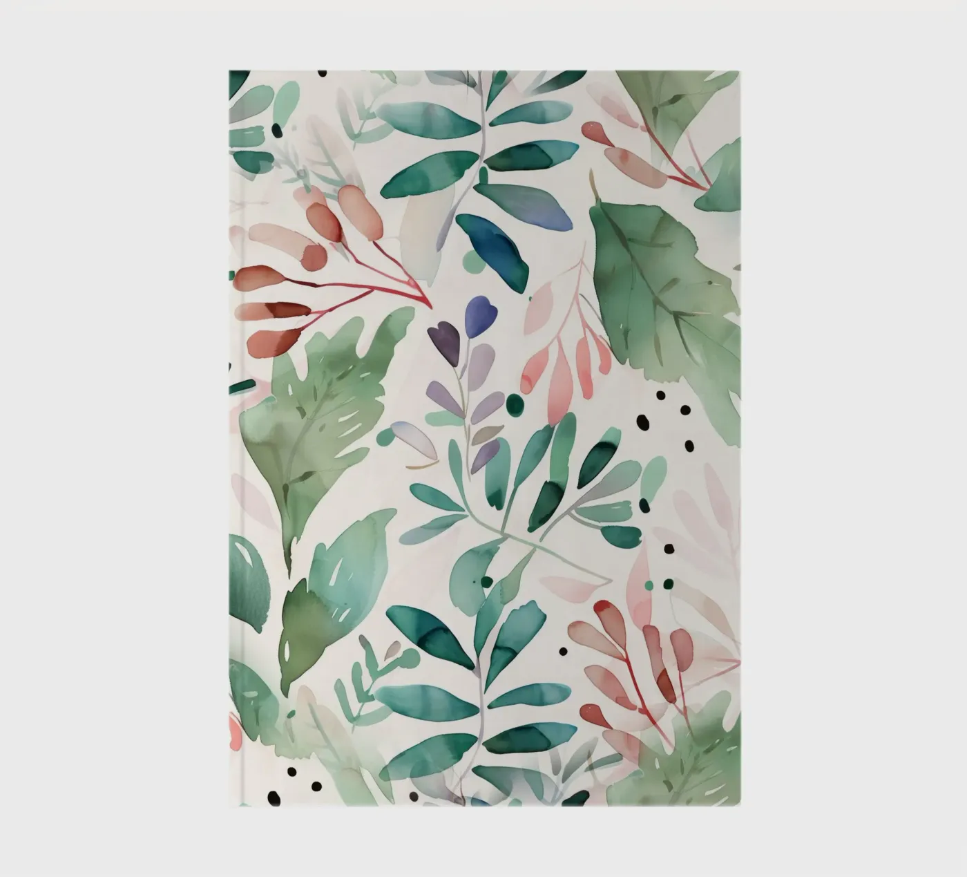 Meadow pattern notebook by Justyna Jaszke JBJart