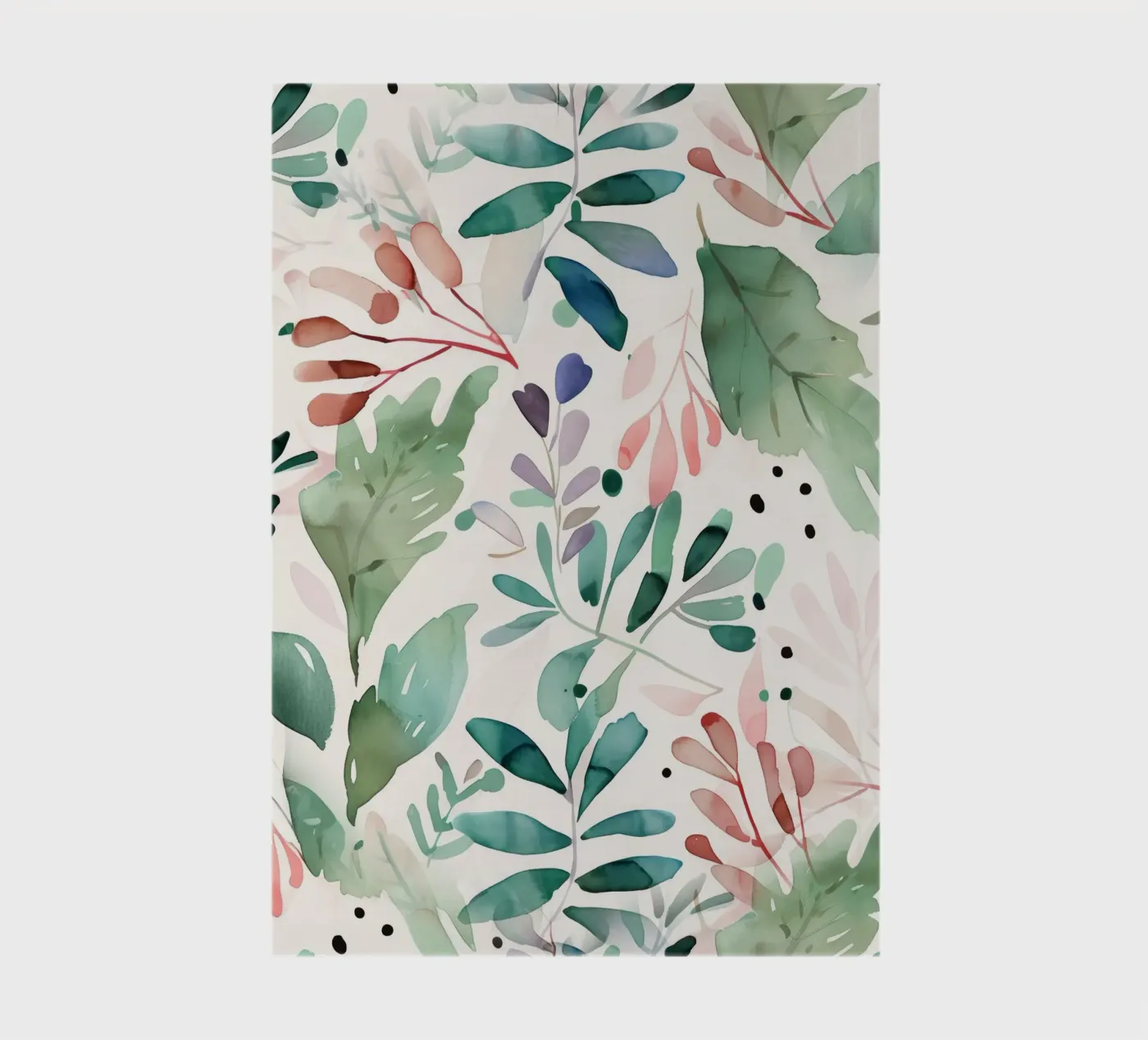 Meadow pattern notebook by Justyna Jaszke JBJart