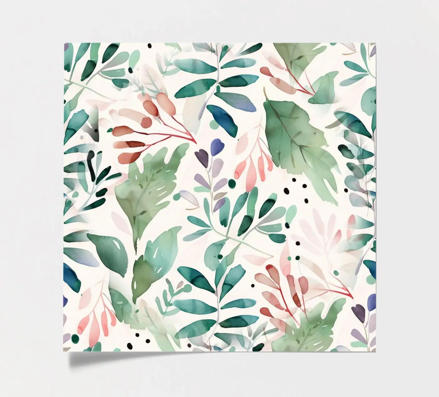 Meadow pattern sticker sheet by Justyna Jaszke JBJart